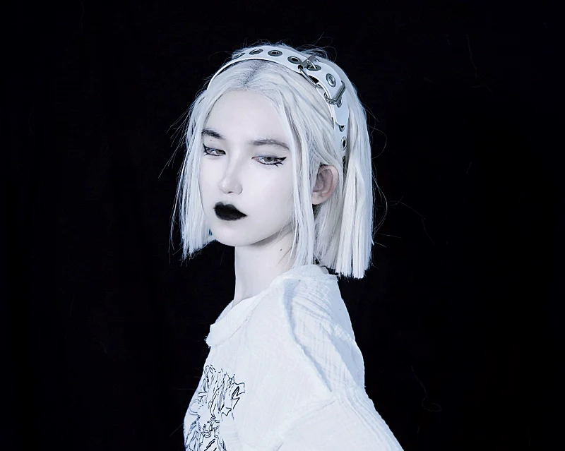 Strange Sugar - Gothic Lolita KC Faux Leather Punk Lolita Hair Accessories - Image 48