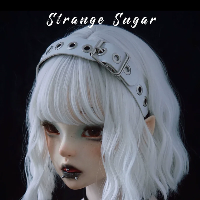 Strange Sugar - Gothic Lolita KC Faux Leather Punk Lolita Hair Accessories - Image 6