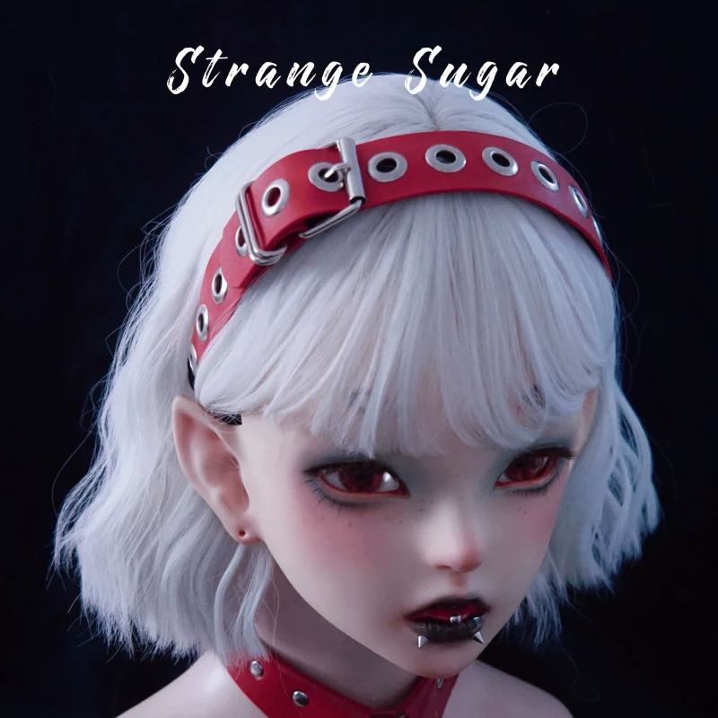 Strange Sugar - Gothic Lolita KC Faux Leather Punk Lolita Hair Accessories - Image 8