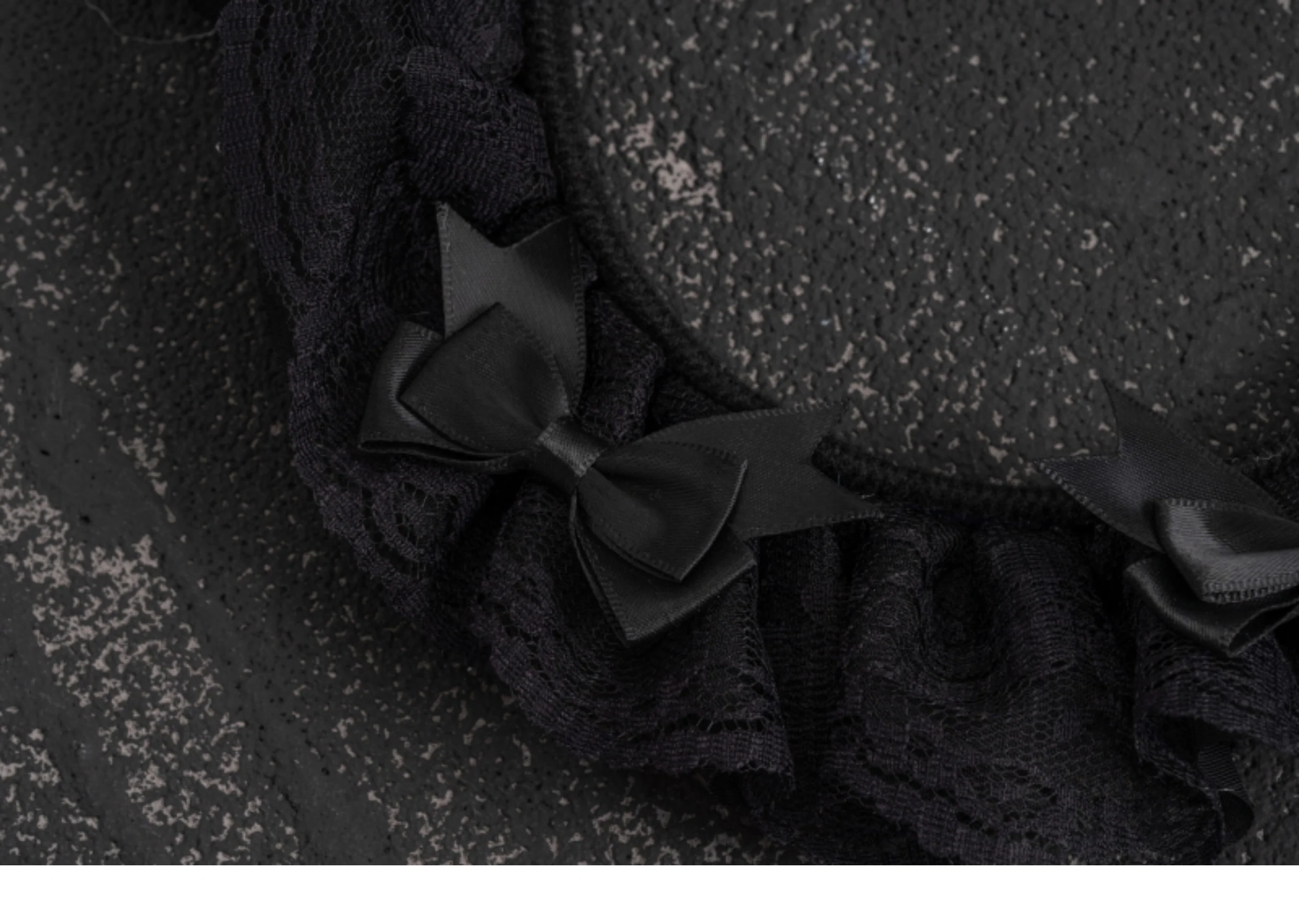 Strange Sugar - Gothic Lolita Lace Black Headband - Image 4