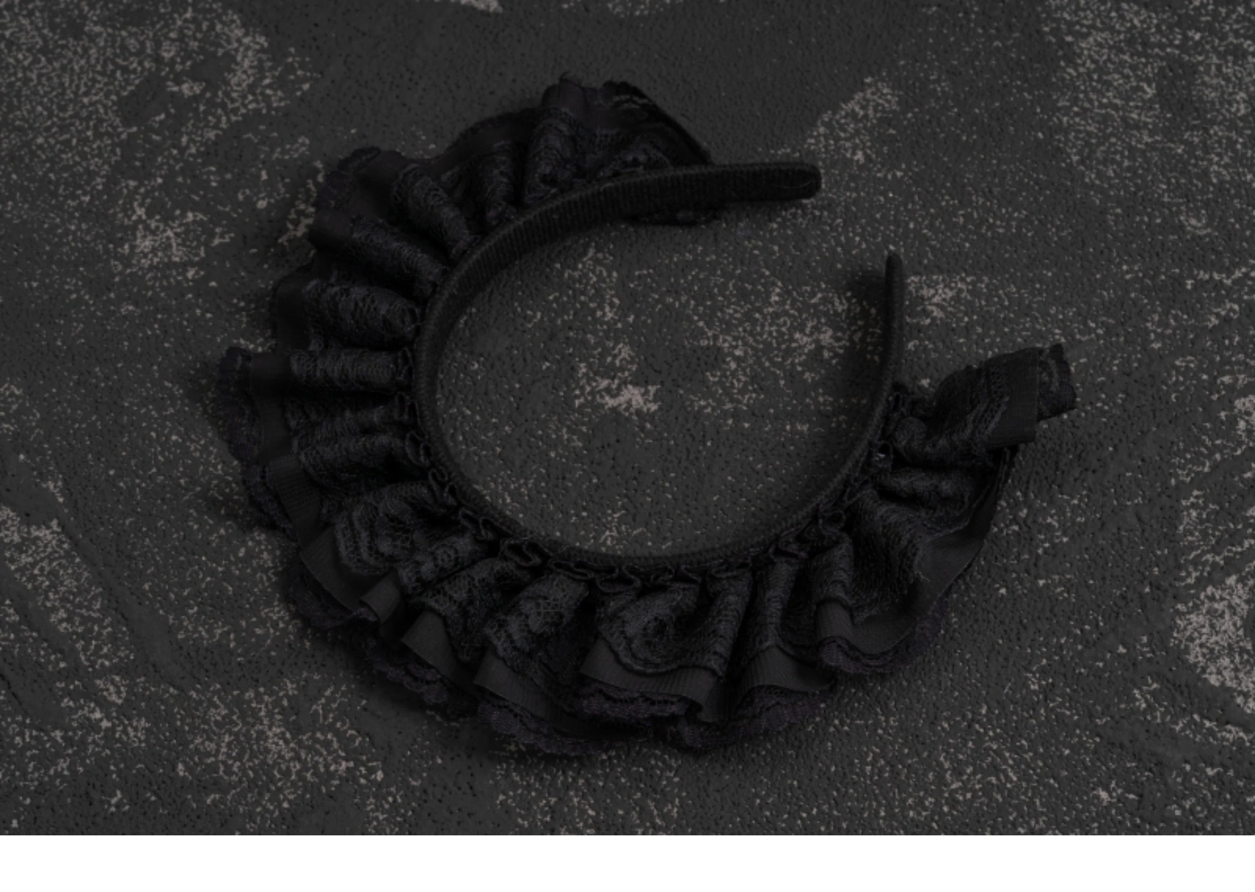Strange Sugar - Gothic Lolita Lace Black Headband - Image 6