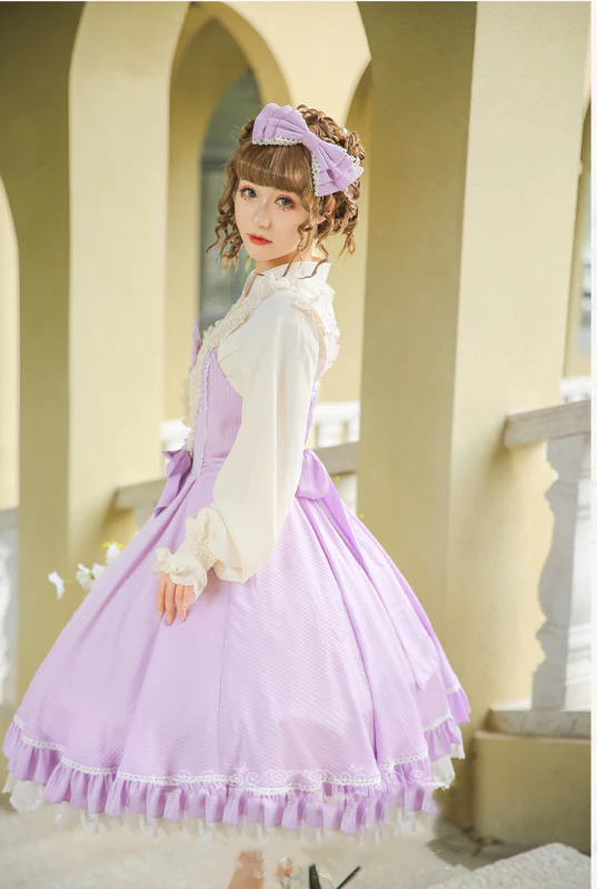 Midsummer Star - Foil Printing Lolita JSK Dress Solid Color - Image 21