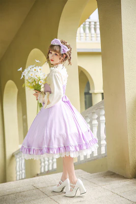 Midsummer Star - Foil Printing Lolita JSK Dress Solid Color - Image 9