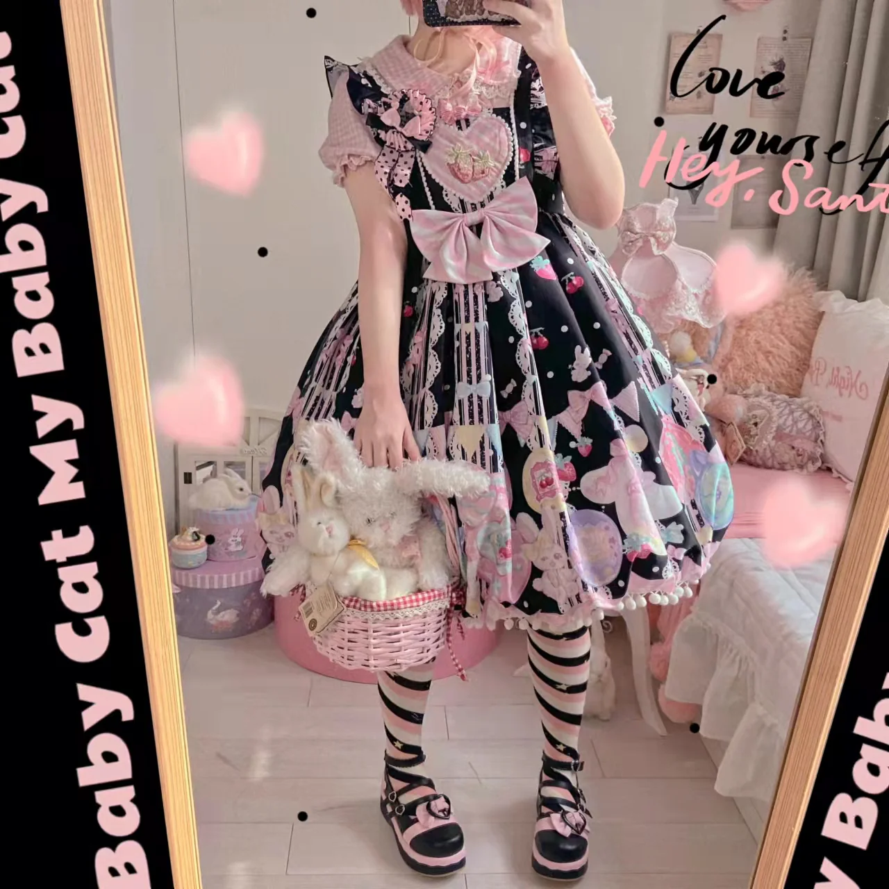 Suiyi - Sweetheart Knots - Sweet Lolita Dress Short Sleeve OP - Image 14