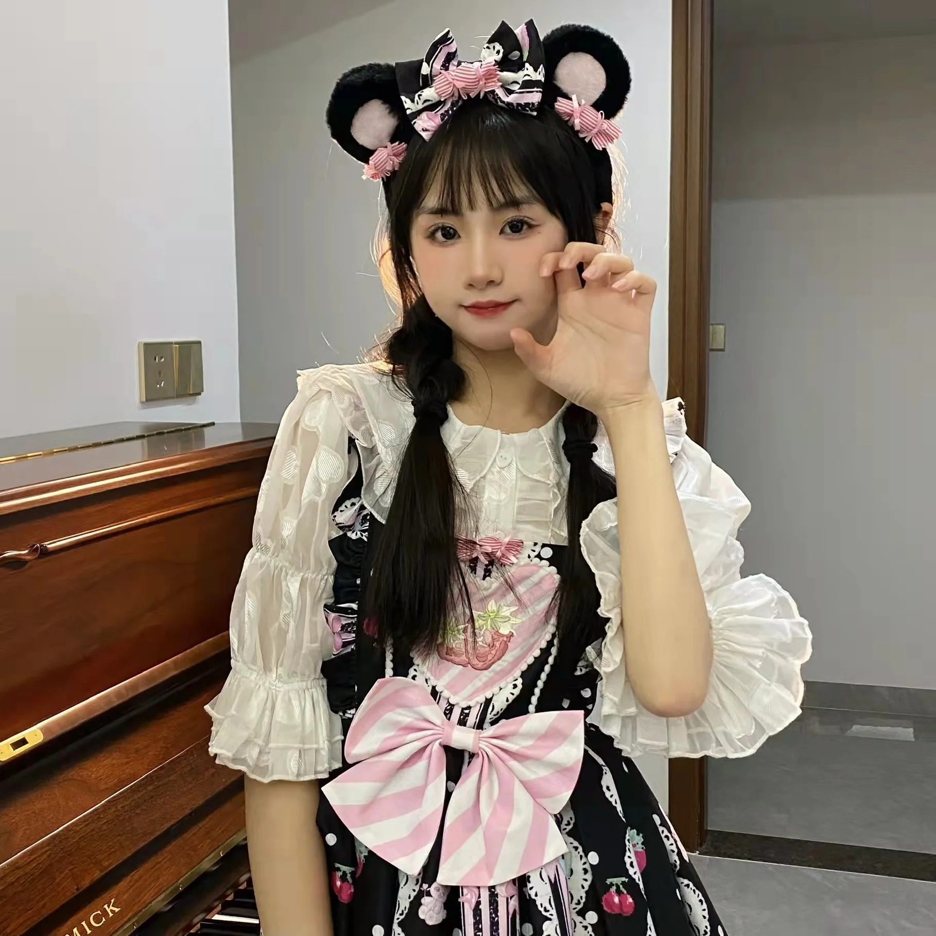 Suiyi - Sweetheart Knots - Sweet Lolita Dress Short Sleeve OP - Image 16