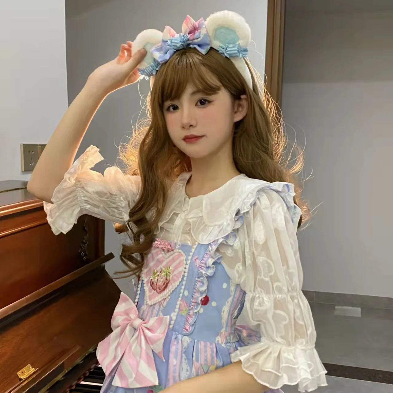 Suiyi - Sweetheart Knots - Sweet Lolita Dress Short Sleeve OP - Image 18