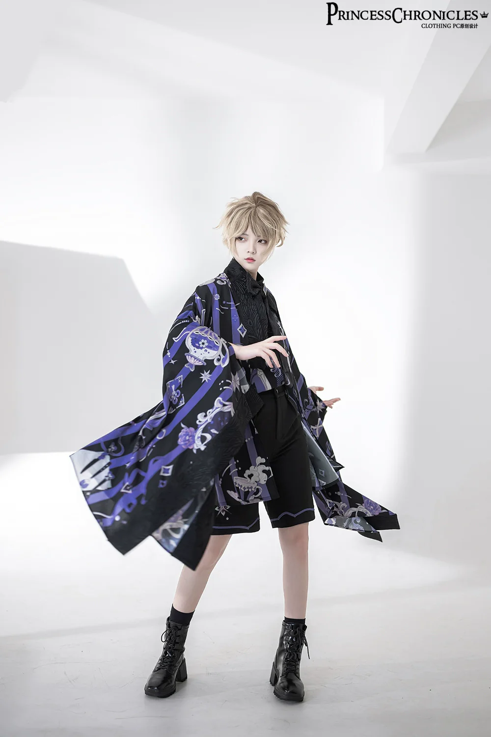Summer Ouji Lolita Print Loose Shirt Outfit - Image 11