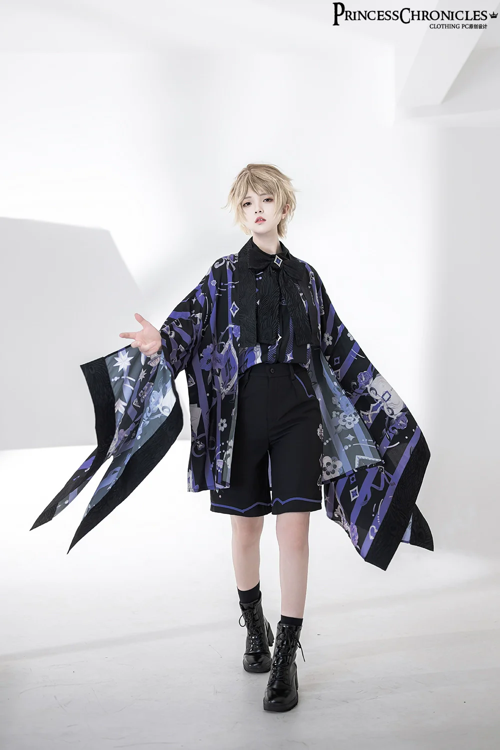 Summer Ouji Lolita Print Loose Shirt Outfit - Image 13