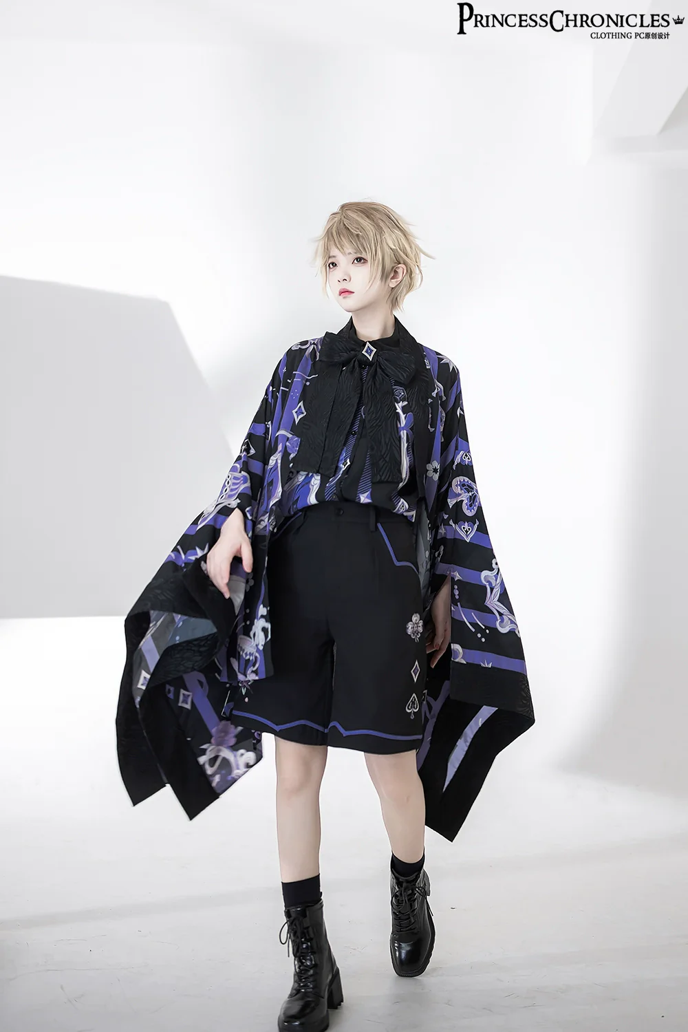 Summer Ouji Lolita Print Loose Shirt Outfit - Image 17