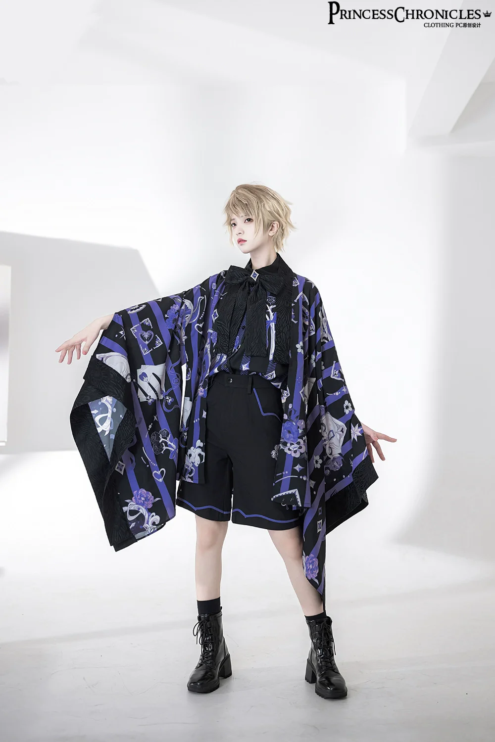 Summer Ouji Lolita Print Loose Shirt Outfit - Image 18