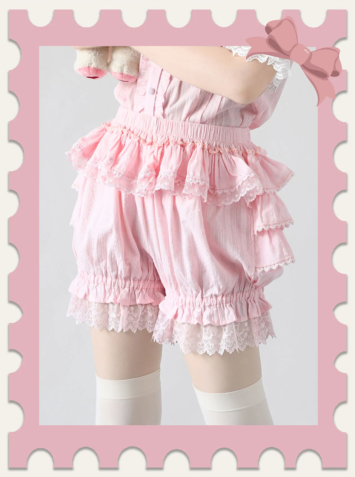 Summer Cotton Lolita Bloomers, Anti Exposure - Image 12