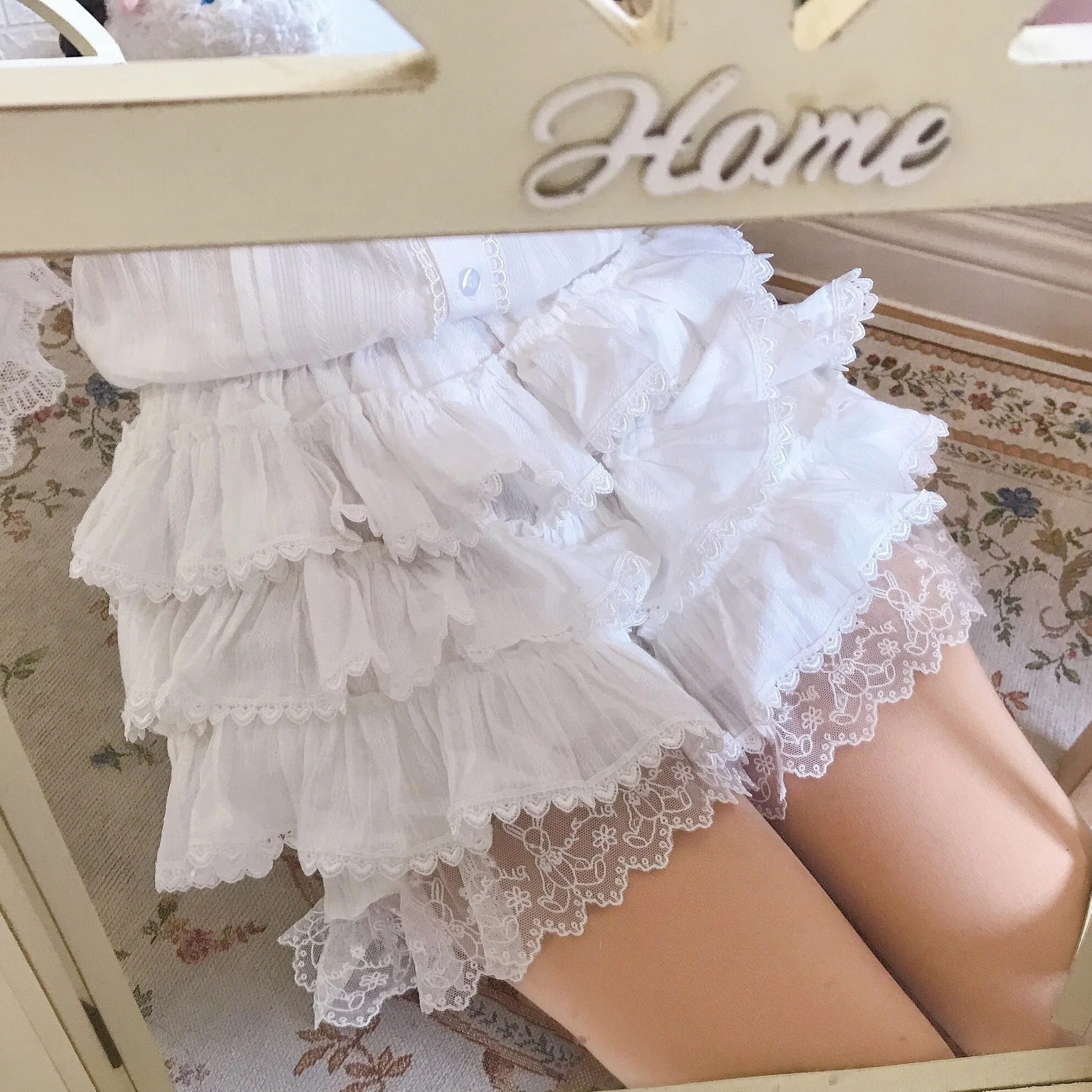 Summer Cotton Lolita Bloomers, Anti Exposure - Image 16