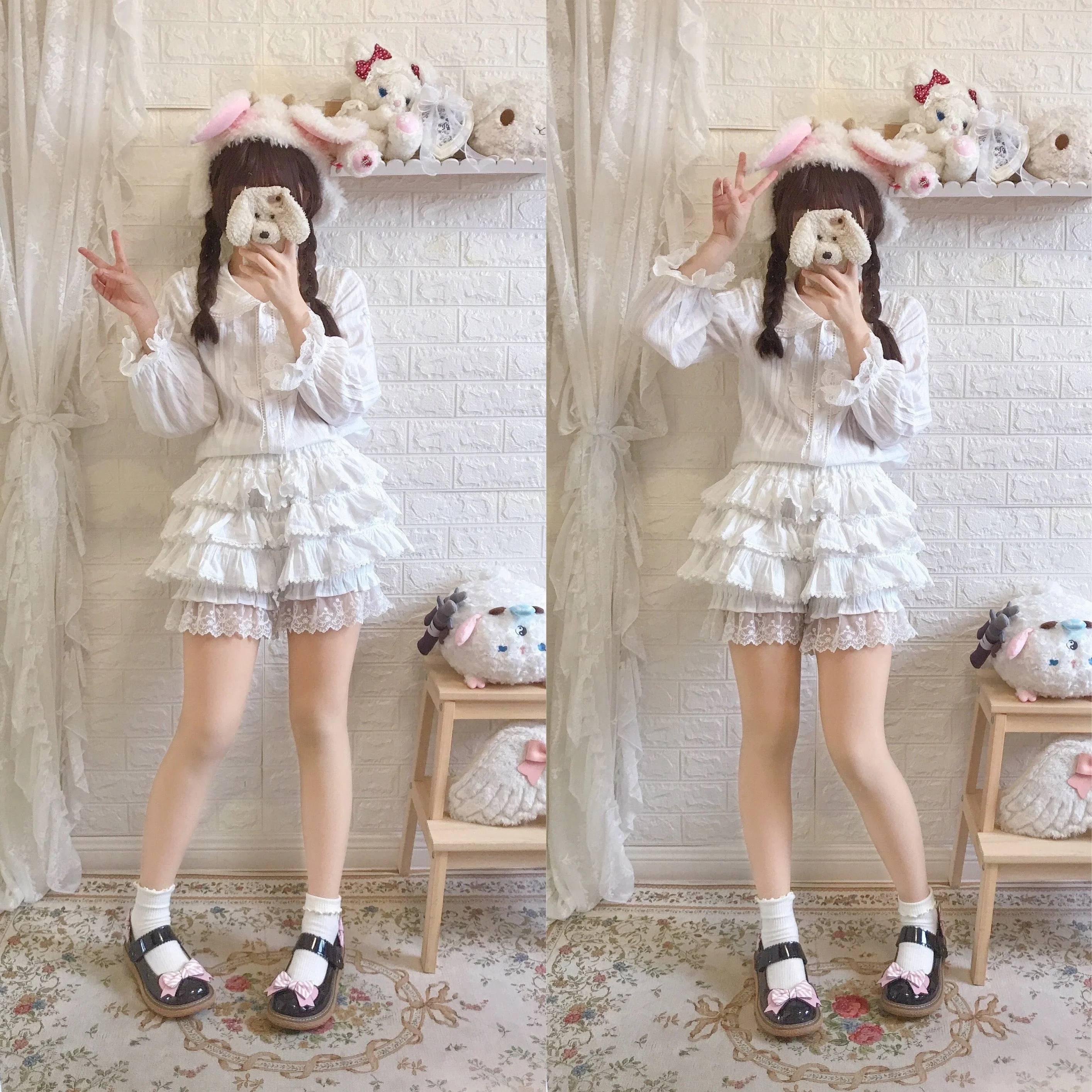 Summer Cotton Lolita Bloomers, Anti Exposure - Image 17