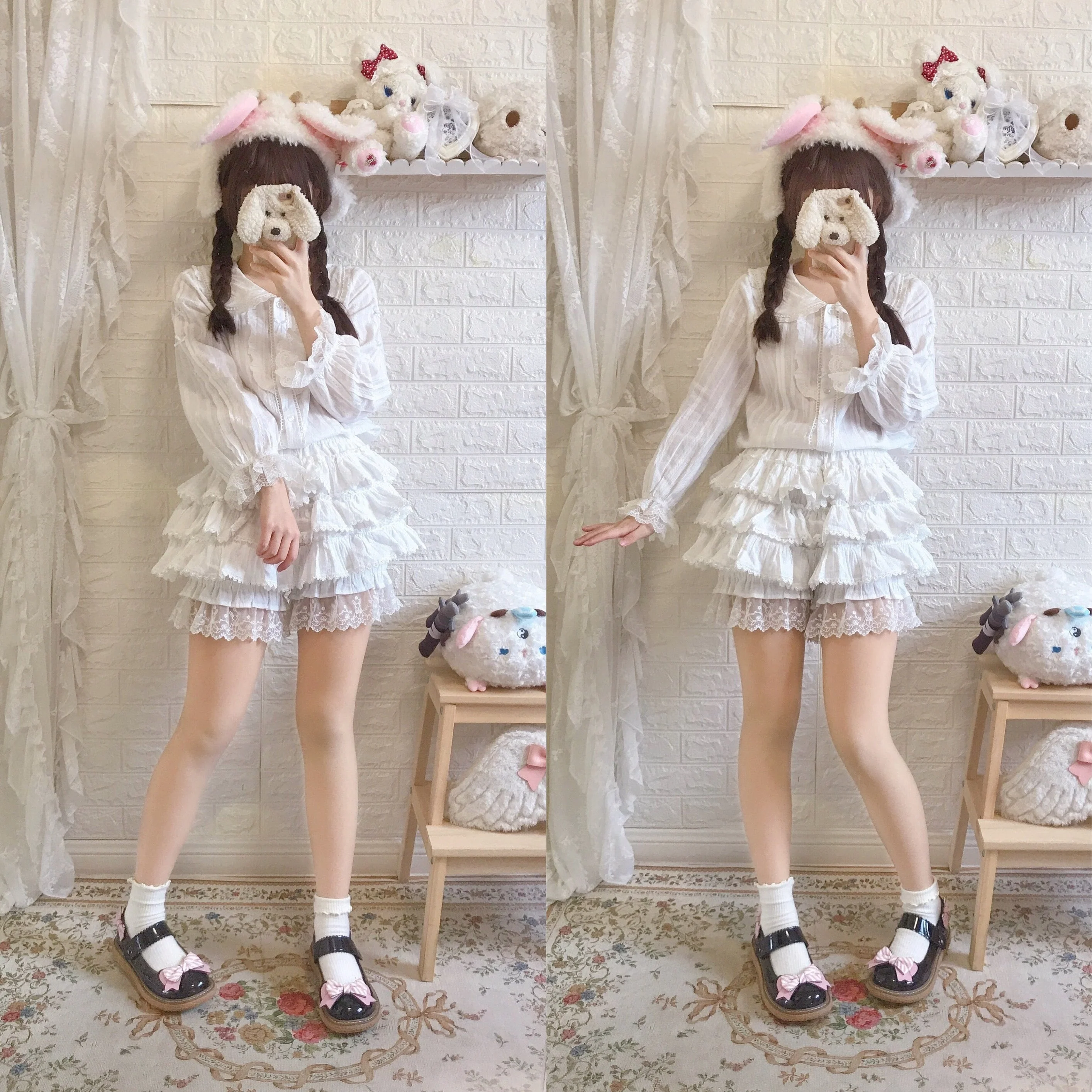 Summer Cotton Lolita Bloomers, Anti Exposure - Image 19