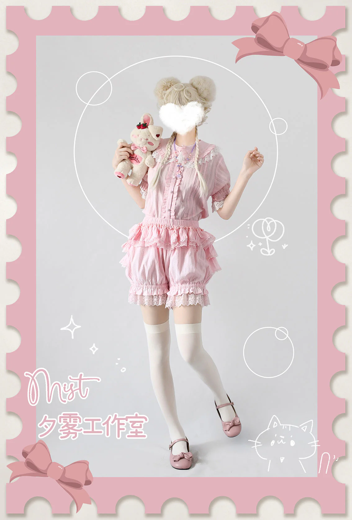 Summer Cotton Lolita Bloomers, Anti Exposure - Image 32