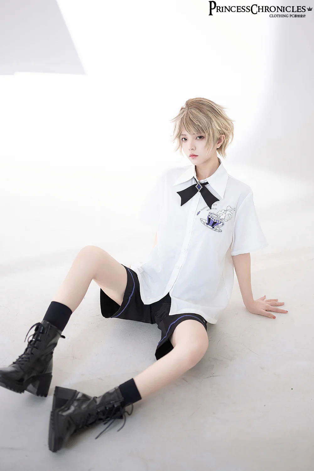 Summer Loose Embroidered Short Sleeve White Shirt - Image 4