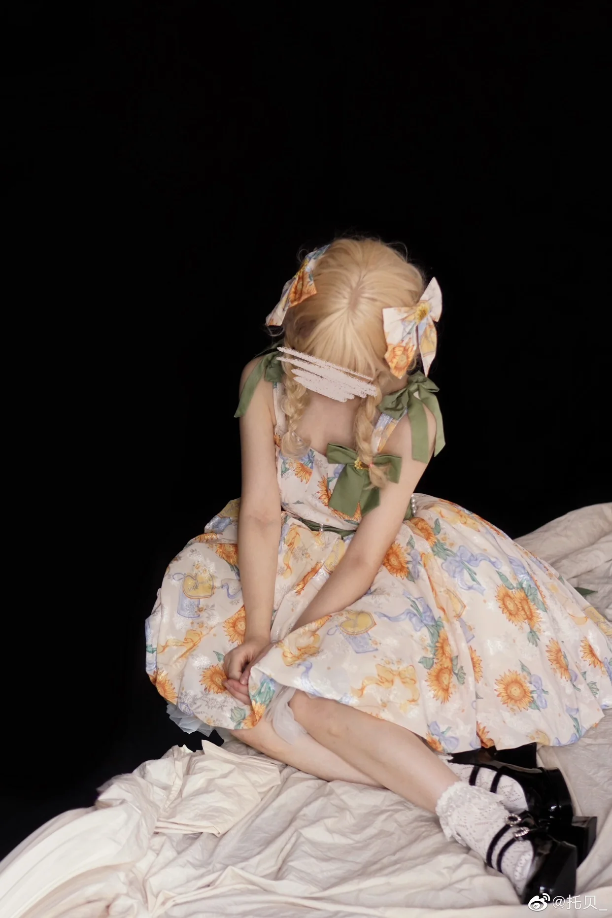Akiyama Future Studio - Sunflower Print Lolita JSK Dress in Breathable Light Fabric - Image 27