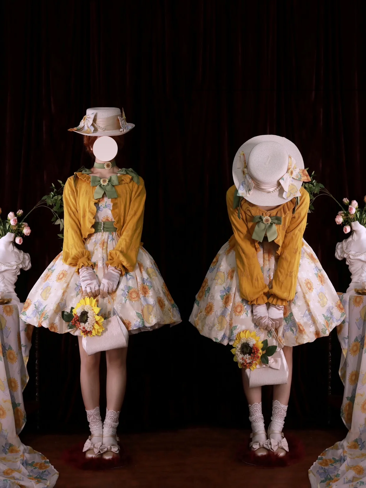 Akiyama Future Studio - Sunflower Print Lolita JSK Dress in Breathable Light Fabric - Image 49