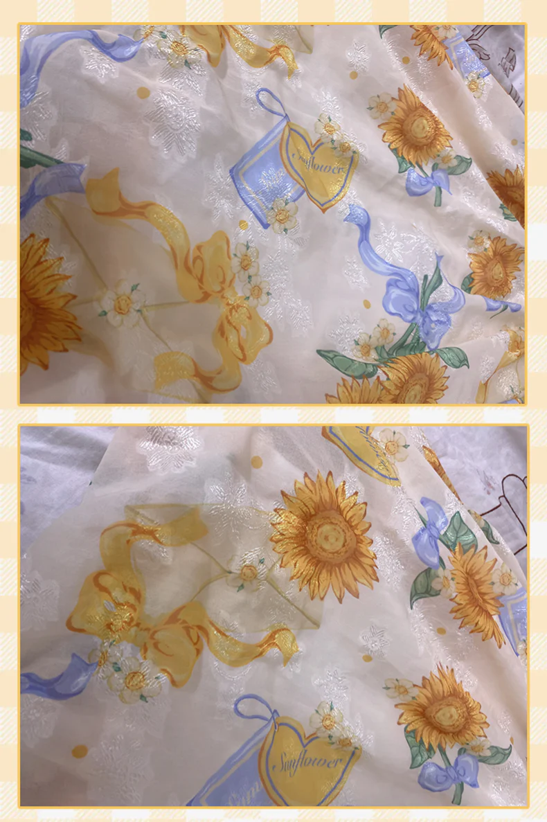 Akiyama Future Studio - Sunflower Print Lolita JSK Dress in Breathable Light Fabric - Image 60