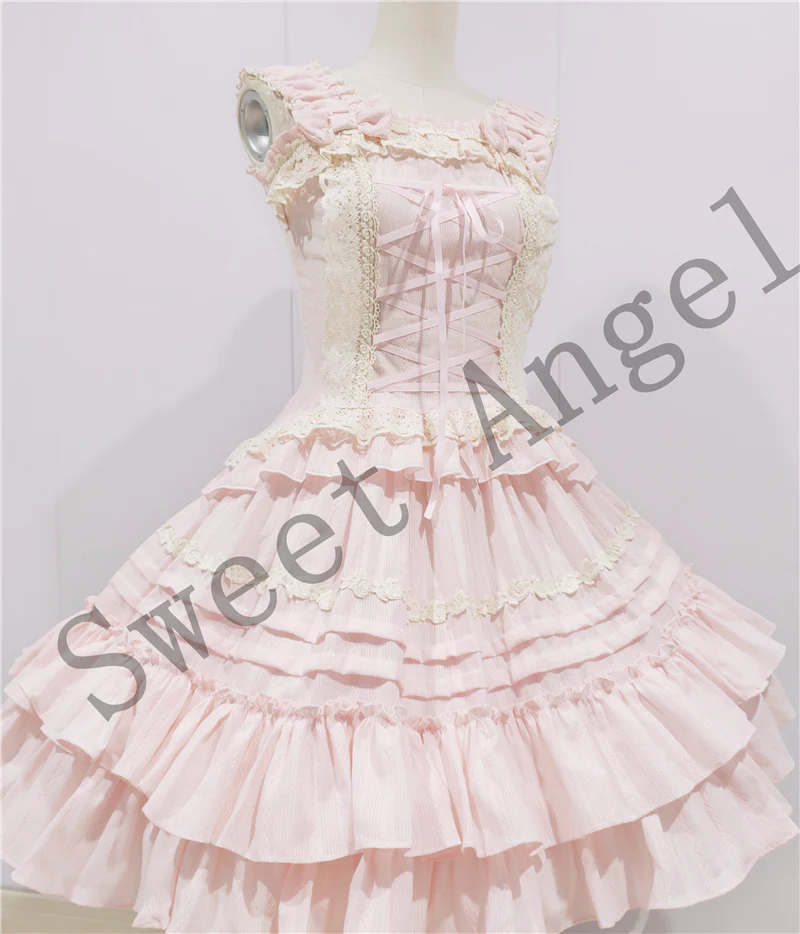 Balletcore Sweet Lolita Pink Dress Set - Image 10