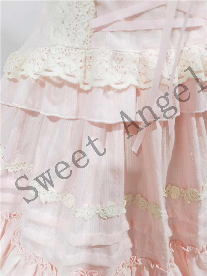 Balletcore Sweet Lolita Pink Dress Set - Image 12