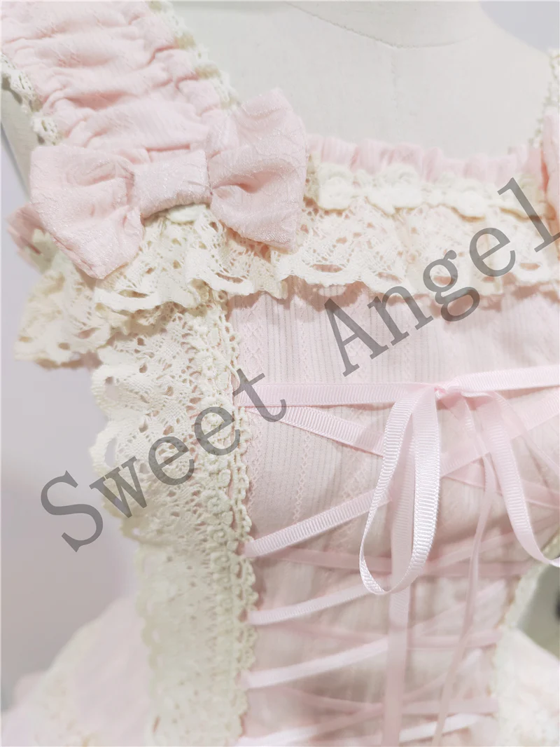 Balletcore Sweet Lolita Pink Dress Set - Image 13