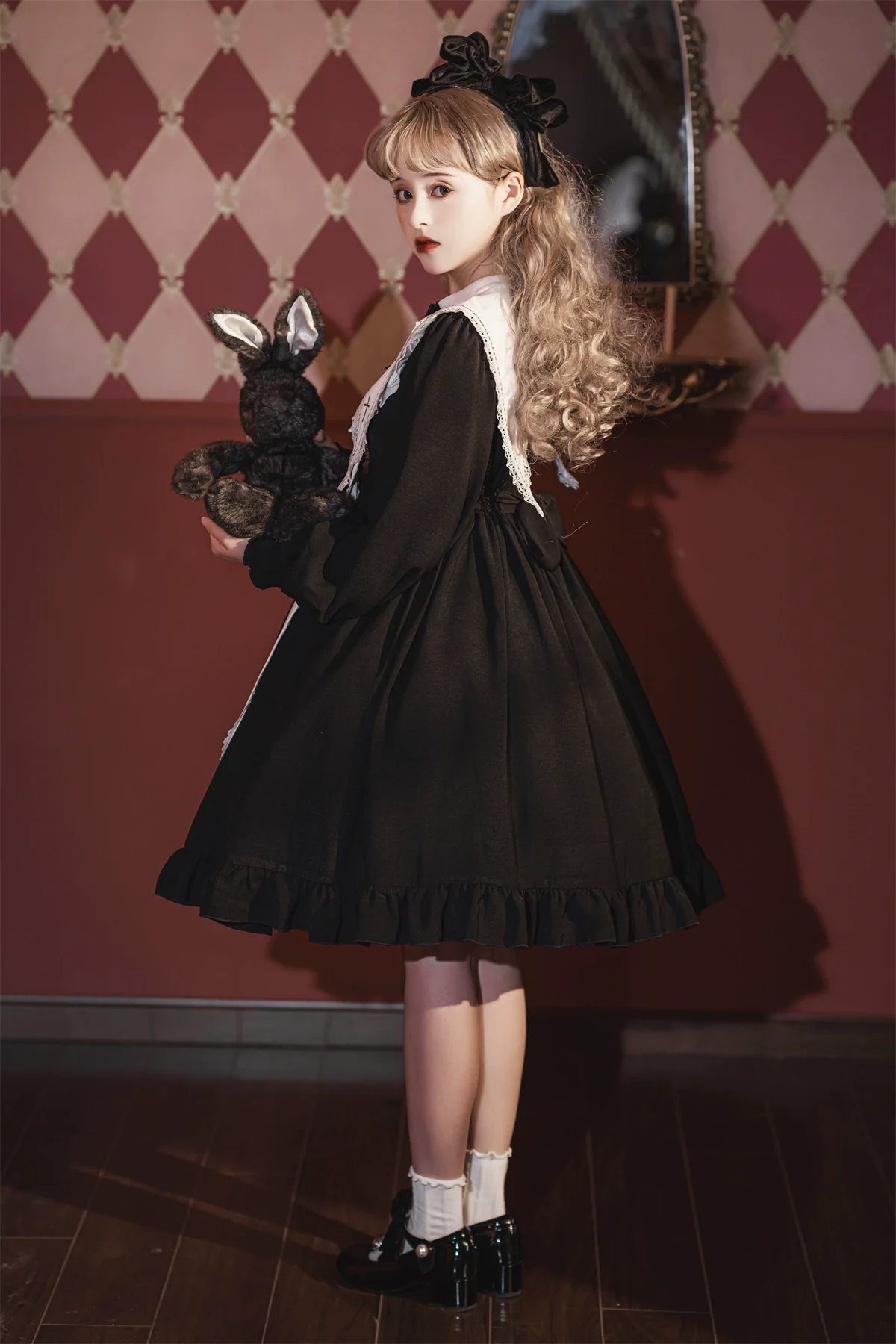 Sweet Date - Gothic Lolita Dress Black Nun OP for Halloween - Image 10