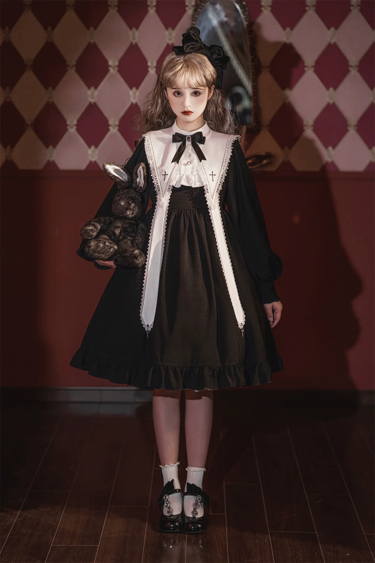 Sweet Date - Gothic Lolita Dress Black Nun OP for Halloween - Image 19