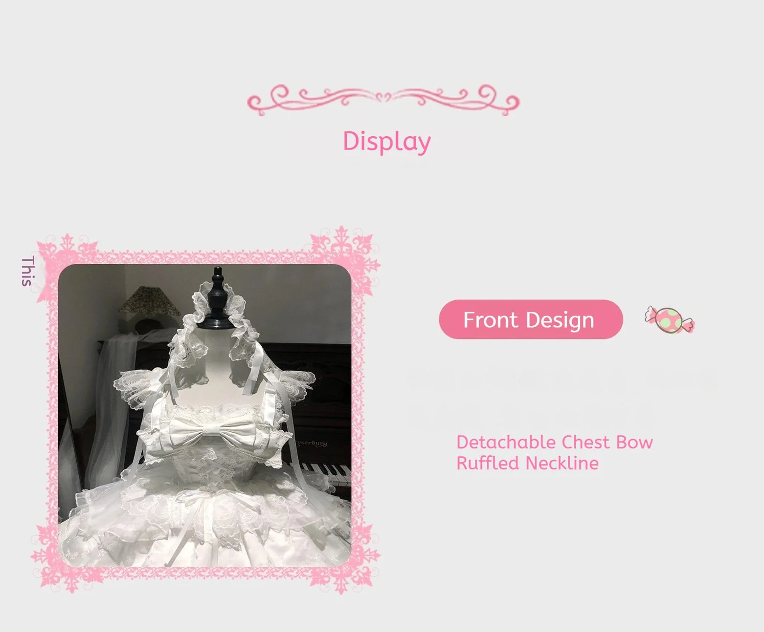Fleeting Isle - Sweet Lolita Ballet Style Jumper Dress - Image 10