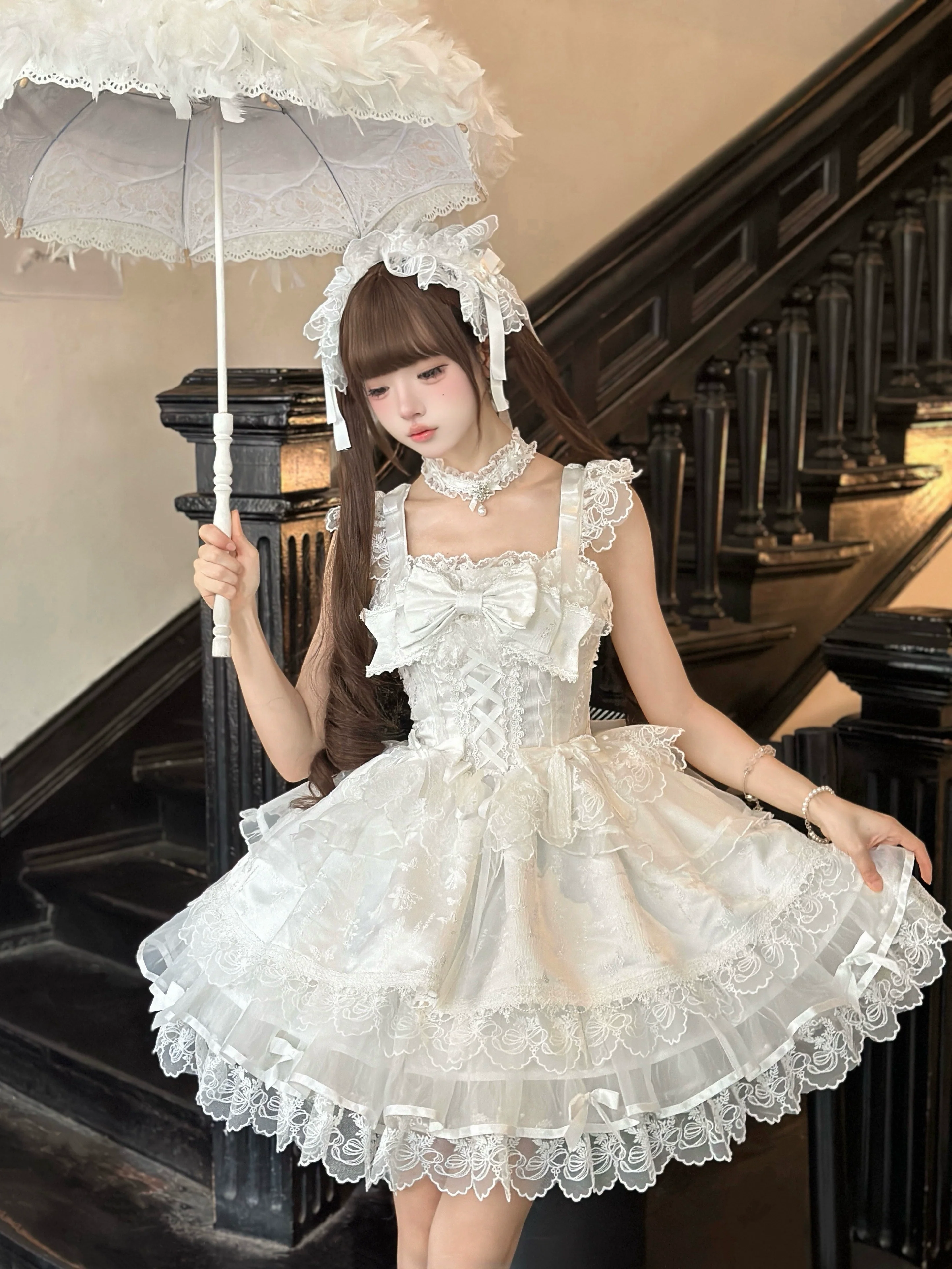 Fleeting Isle - Sweet Lolita Ballet Style Jumper Dress - Image 20