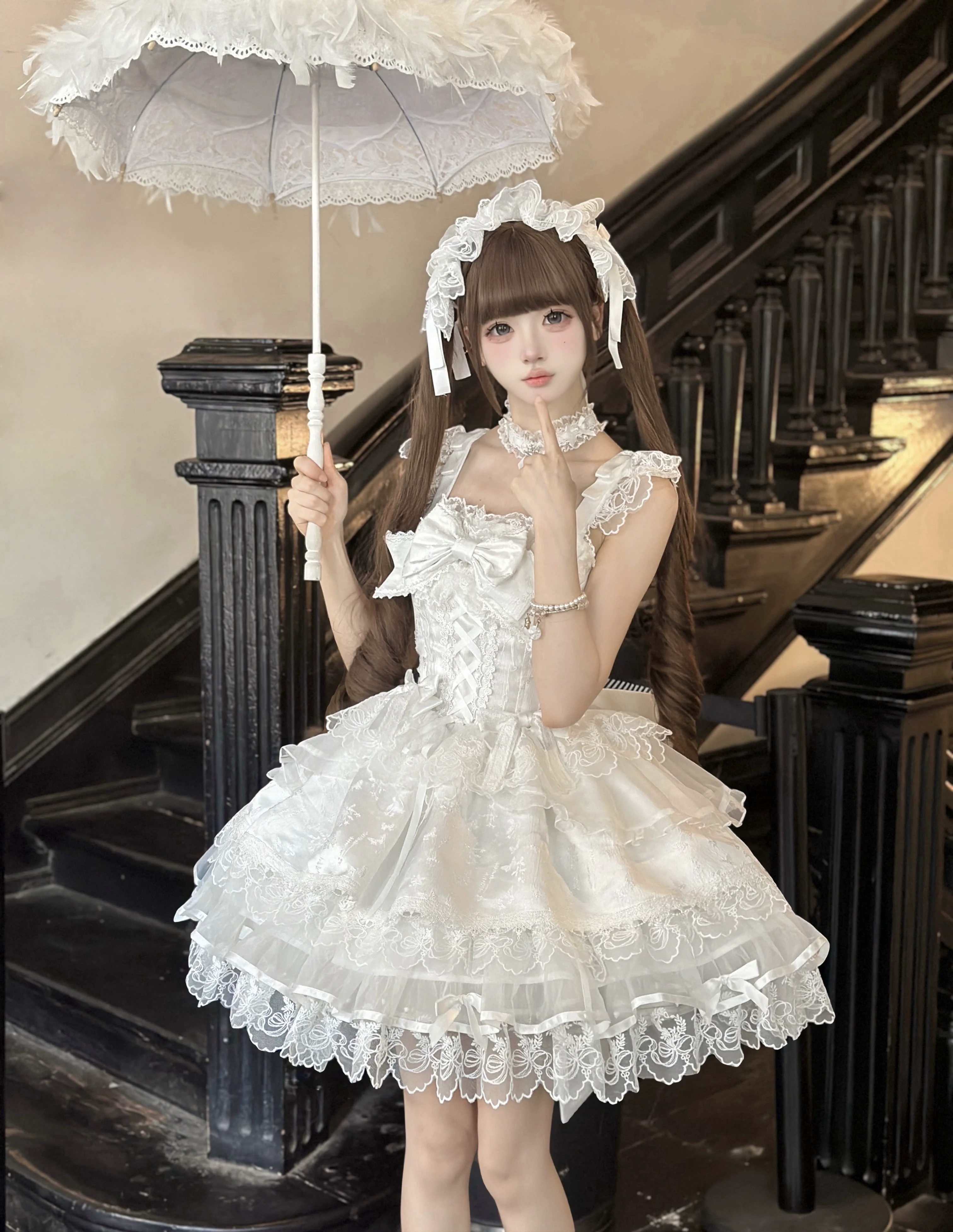 Fleeting Isle - Sweet Lolita Ballet Style Jumper Dress - Image 21