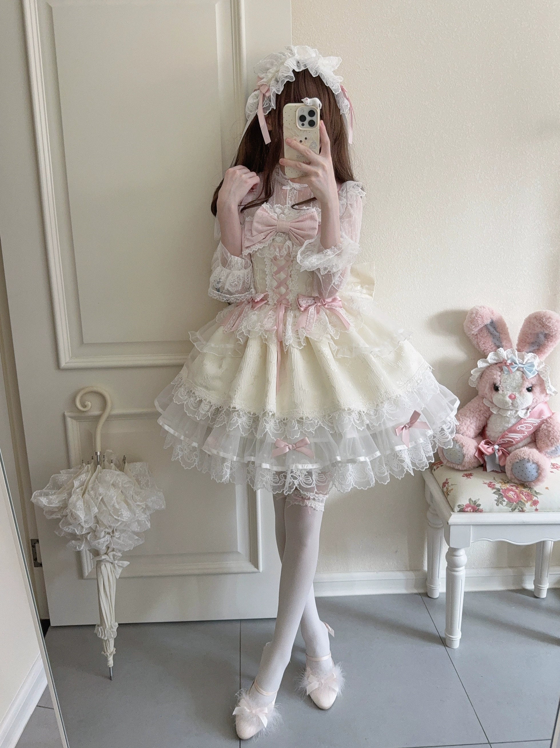 Fleeting Isle - Sweet Lolita Ballet Style Jumper Dress - Image 30