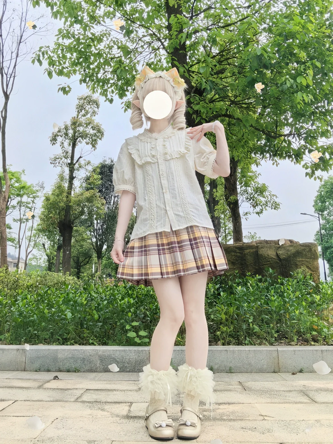 Sweet Lolita Blouse Cotton Summer Short Sleeve Shirt - Image 23