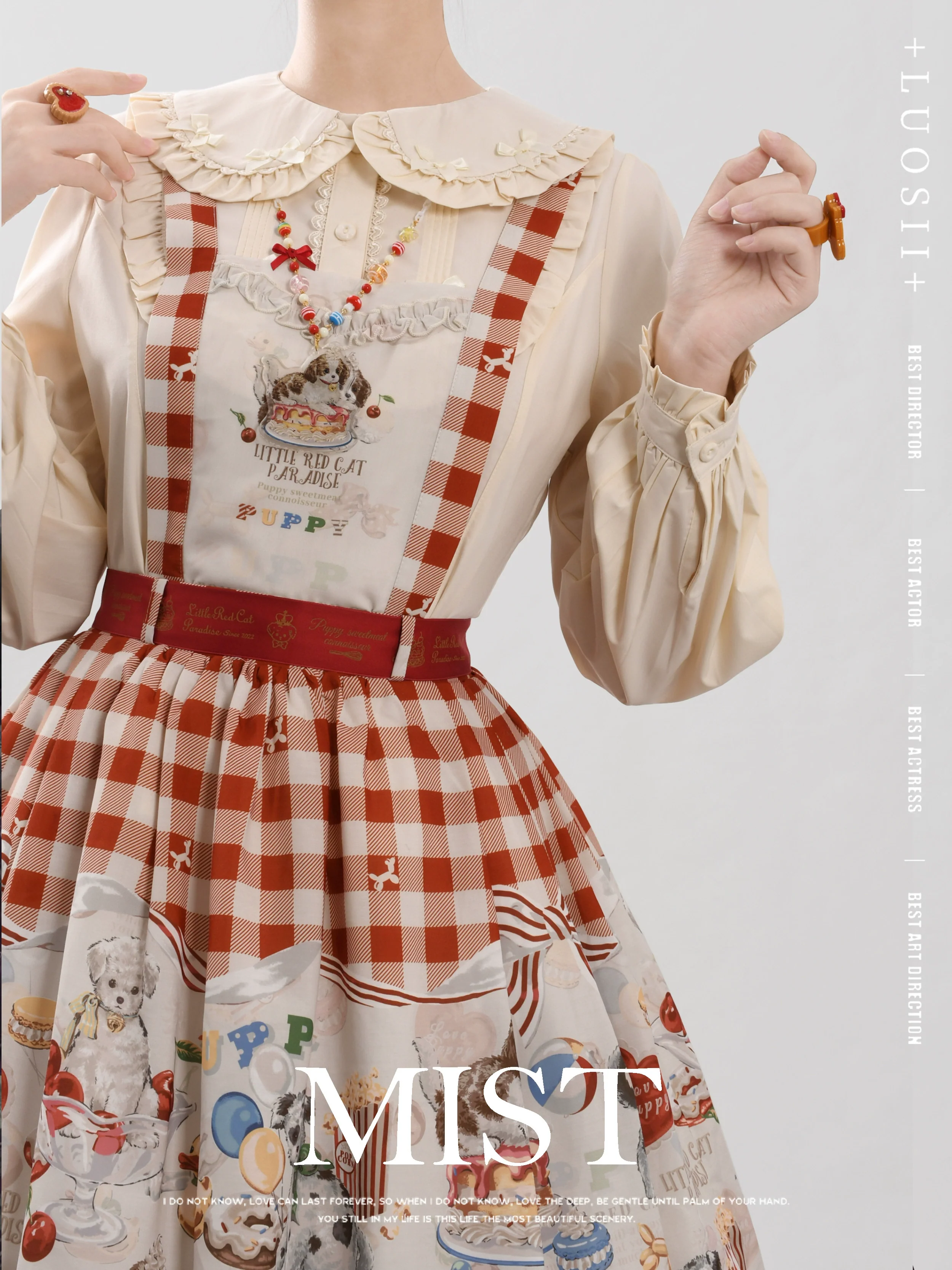 Sweet Lolita Blouse Doll Collar Lolita Shirt With Bubble Sleeve - Image 14