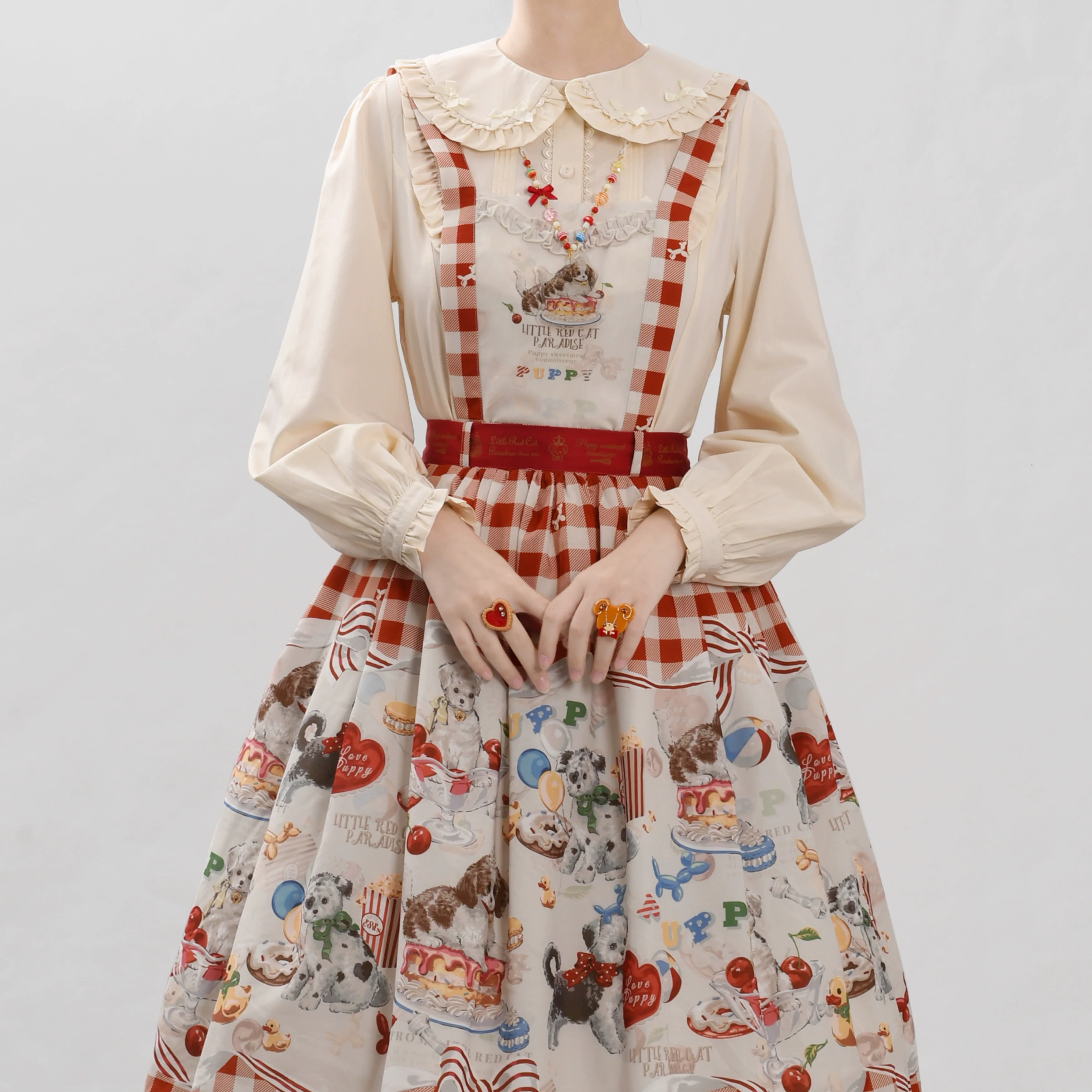 Sweet Lolita Blouse Doll Collar Lolita Shirt With Bubble Sleeve - Image 15