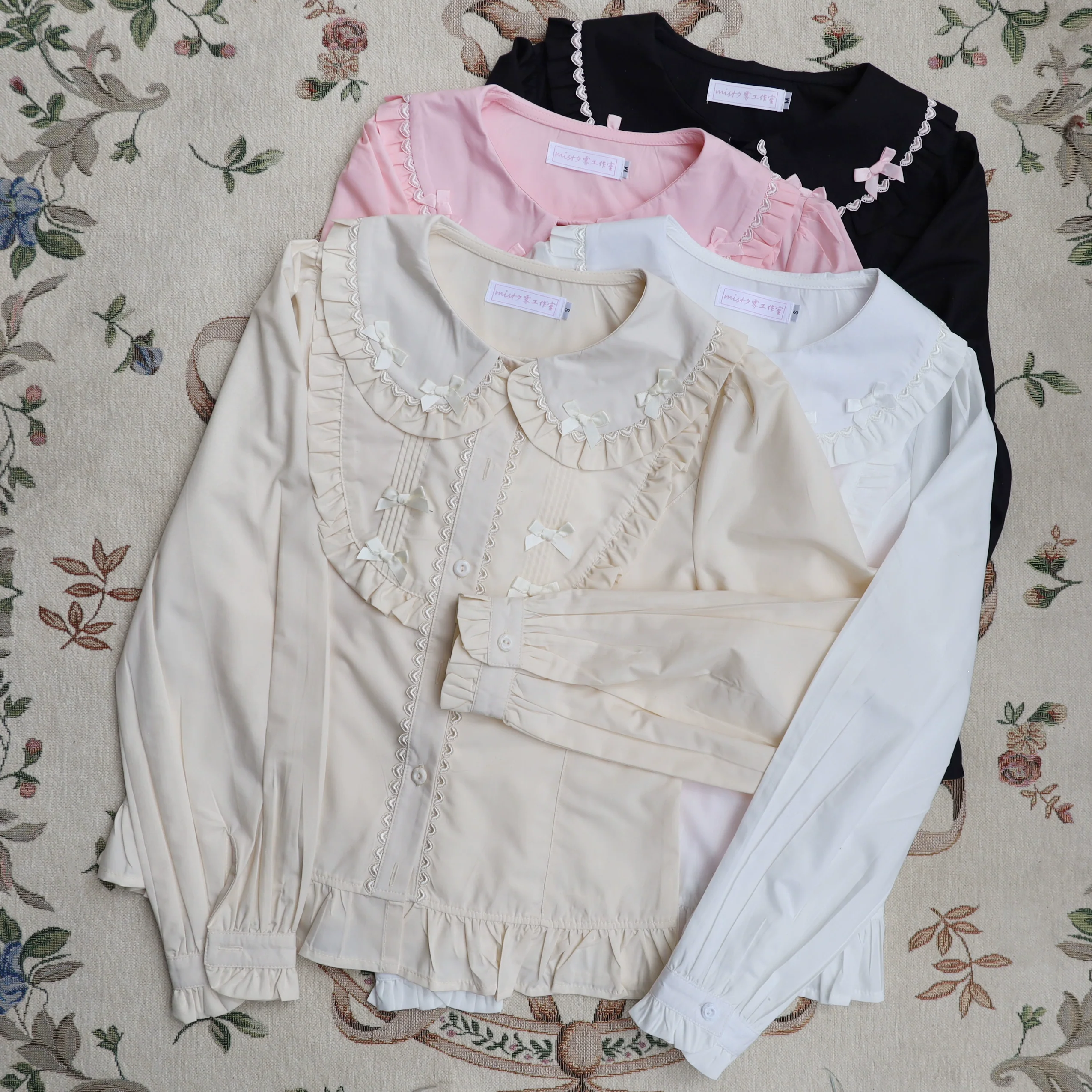 Sweet Lolita Blouse Doll Collar Lolita Shirt With Bubble Sleeve - Image 22