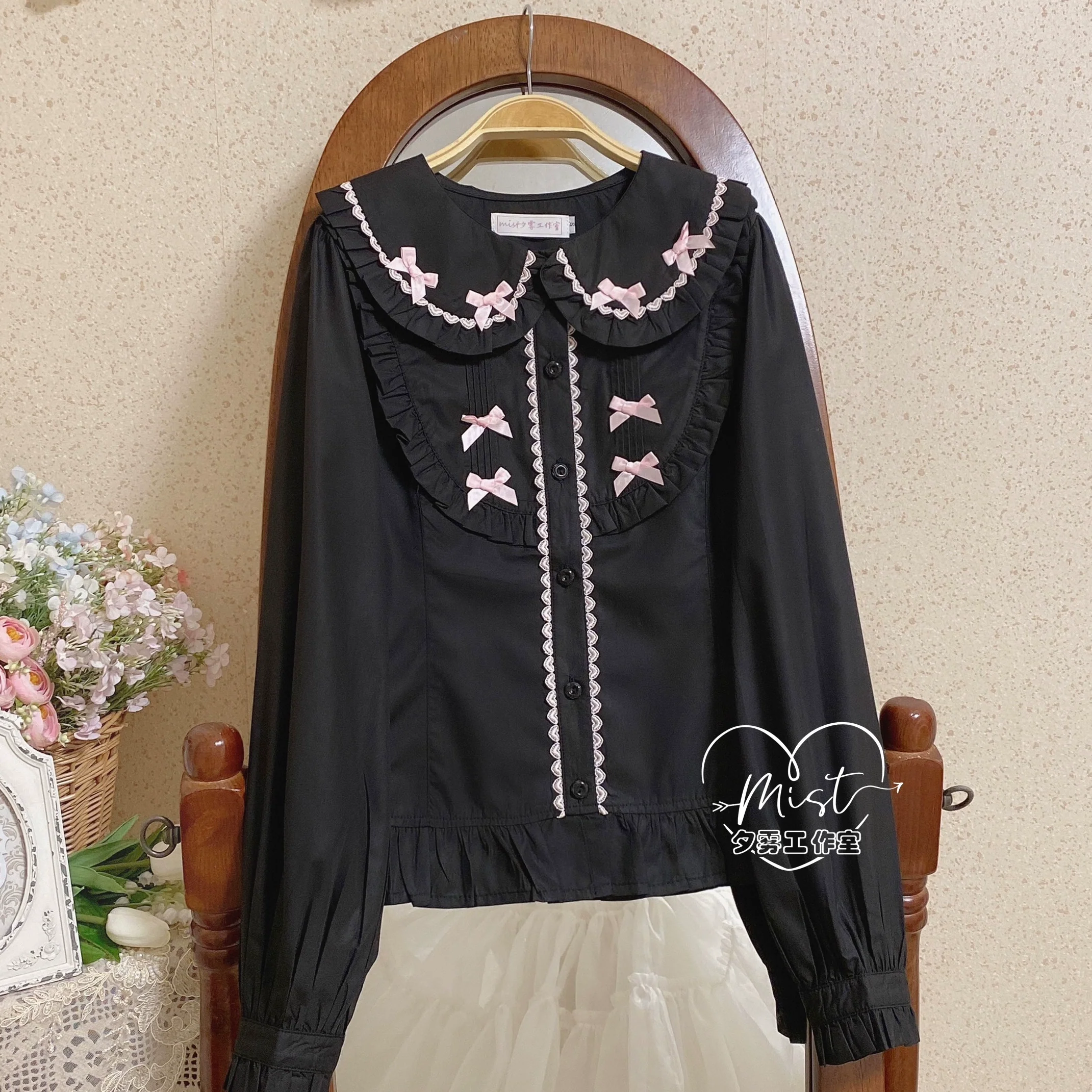 Sweet Lolita Blouse Doll Collar Lolita Shirt With Bubble Sleeve - Image 26