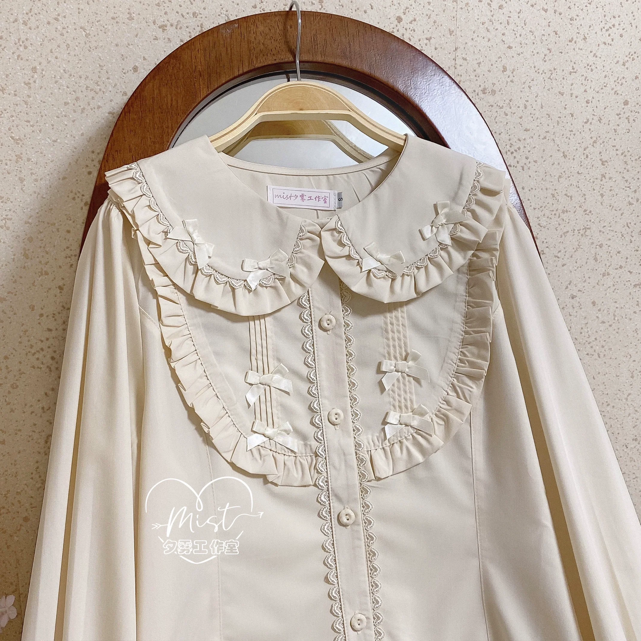 Sweet Lolita Blouse Doll Collar Lolita Shirt With Bubble Sleeve - Image 31
