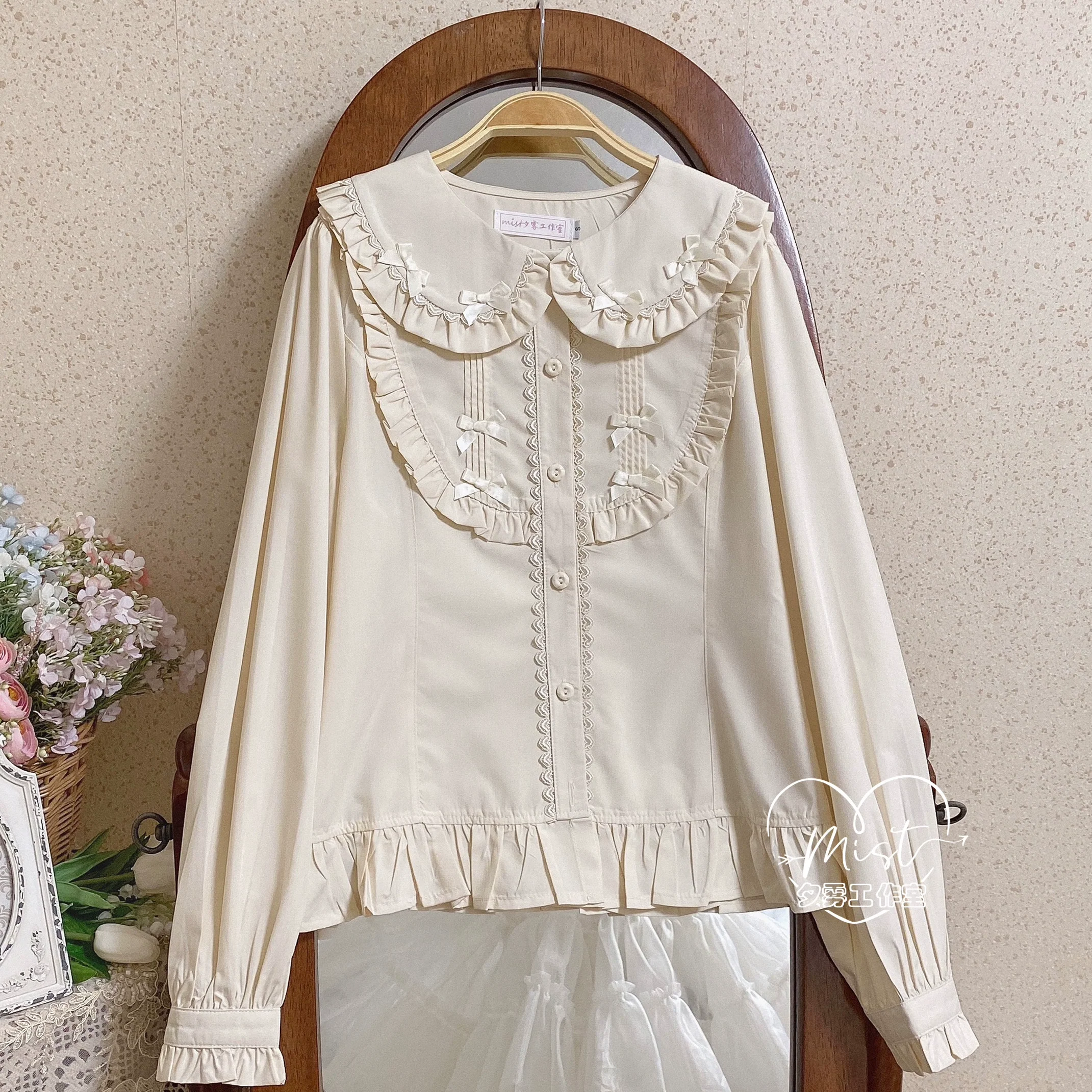 Sweet Lolita Blouse Doll Collar Lolita Shirt With Bubble Sleeve - Image 33
