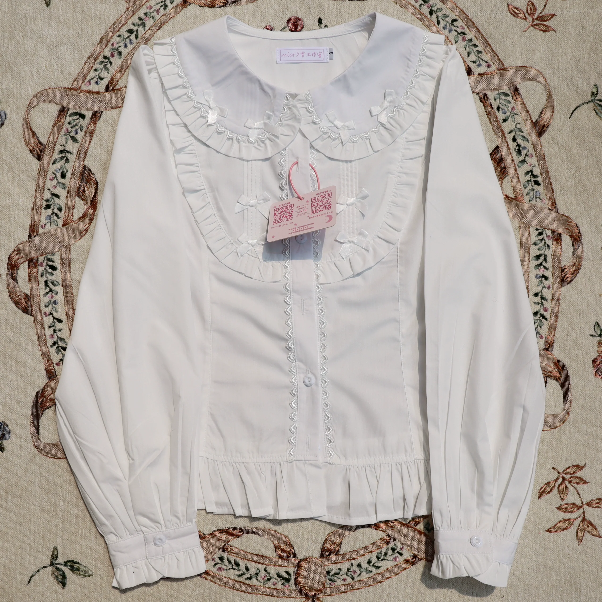 Sweet Lolita Blouse Doll Collar Lolita Shirt With Bubble Sleeve - Image 35