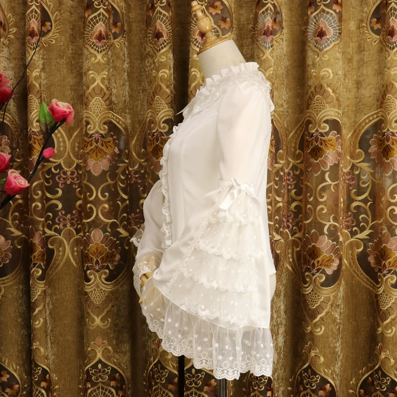 Princess Tailor Lolita - Fairy - Sweet Lolita Blouse Elegant Princess Sleeves Shirt - Image 4
