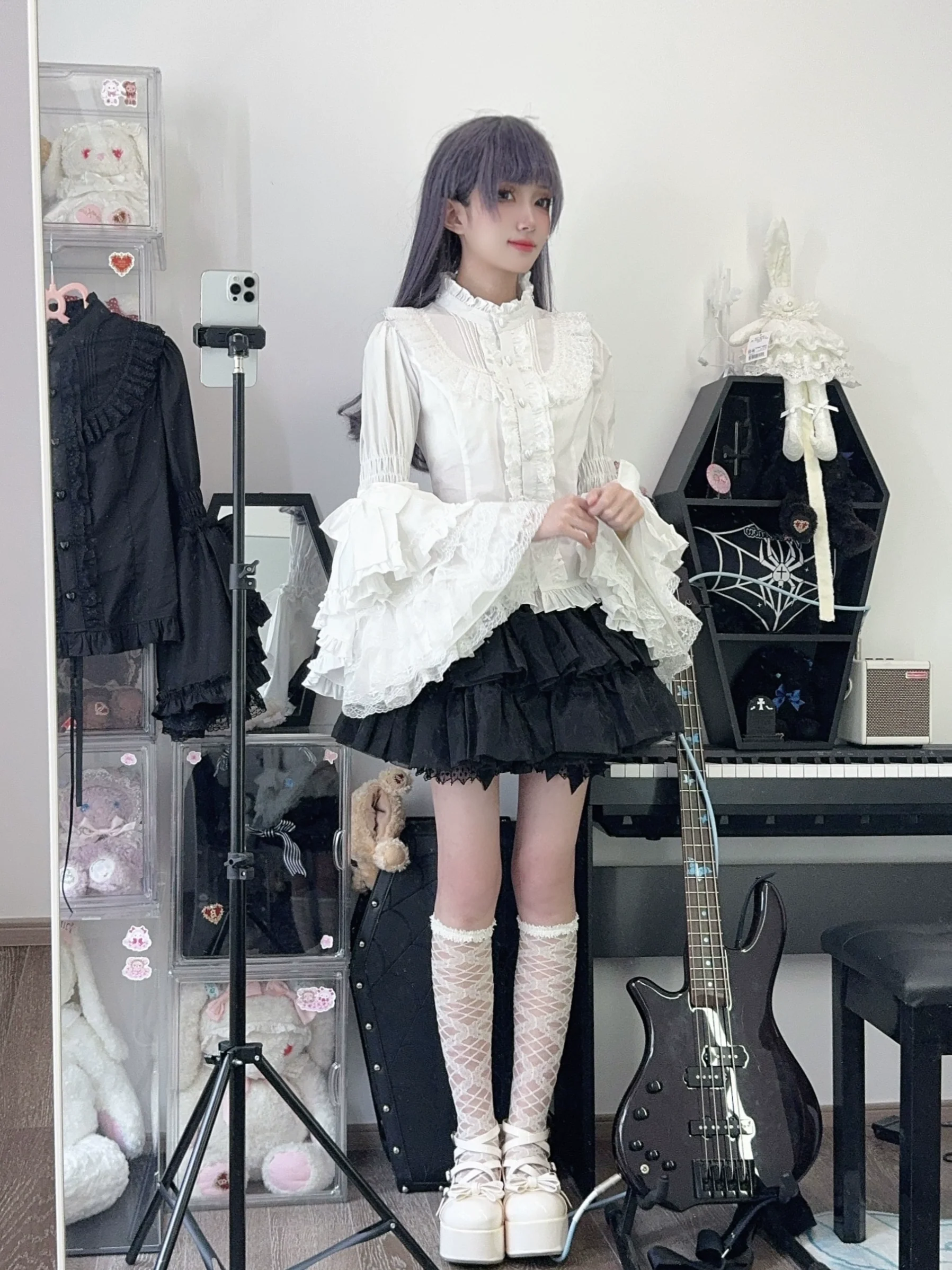 Twilight Zone - Sweet Lolita Blouse Princess Sleeve Shirt Inner Wear - Image 16