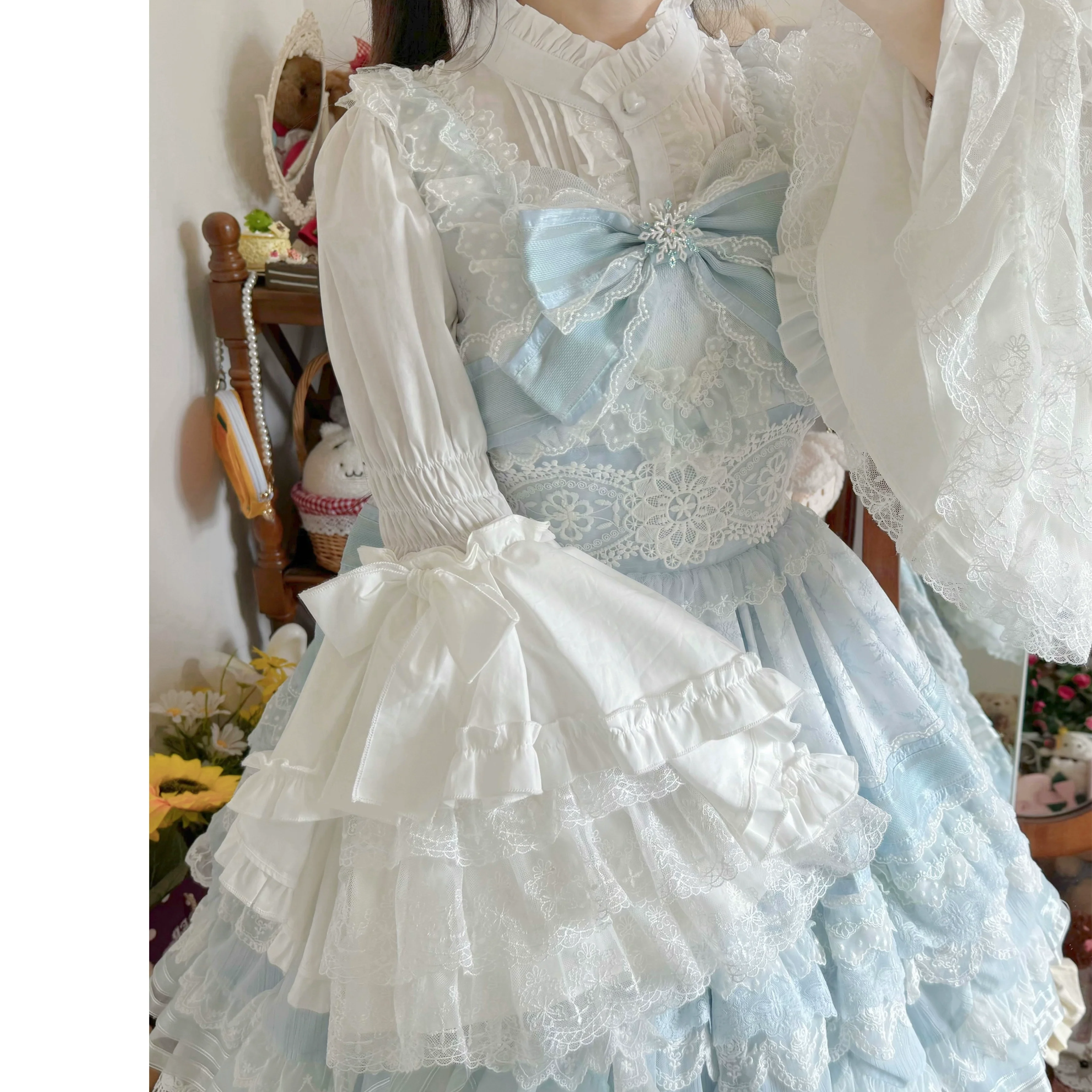 Twilight Zone - Sweet Lolita Blouse Princess Sleeve Shirt Inner Wear - Image 18