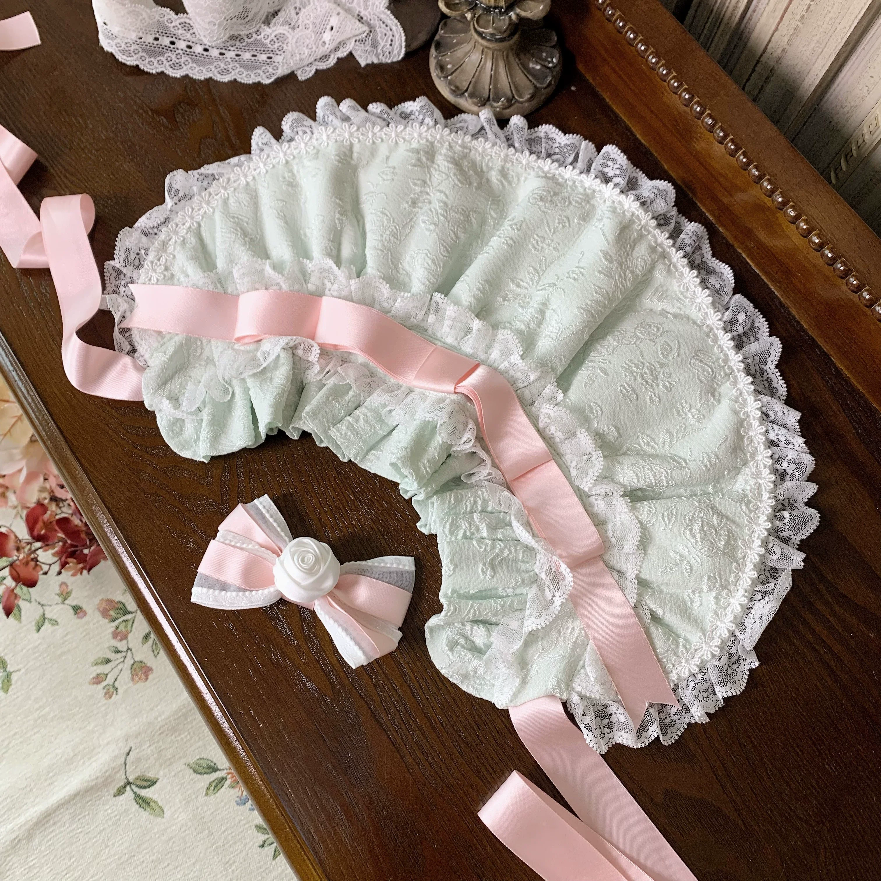 Flower Banquet - Wishing Star - Sweet Lolita Blouse Princess Sleeve Shirt and Accessories - Image 10