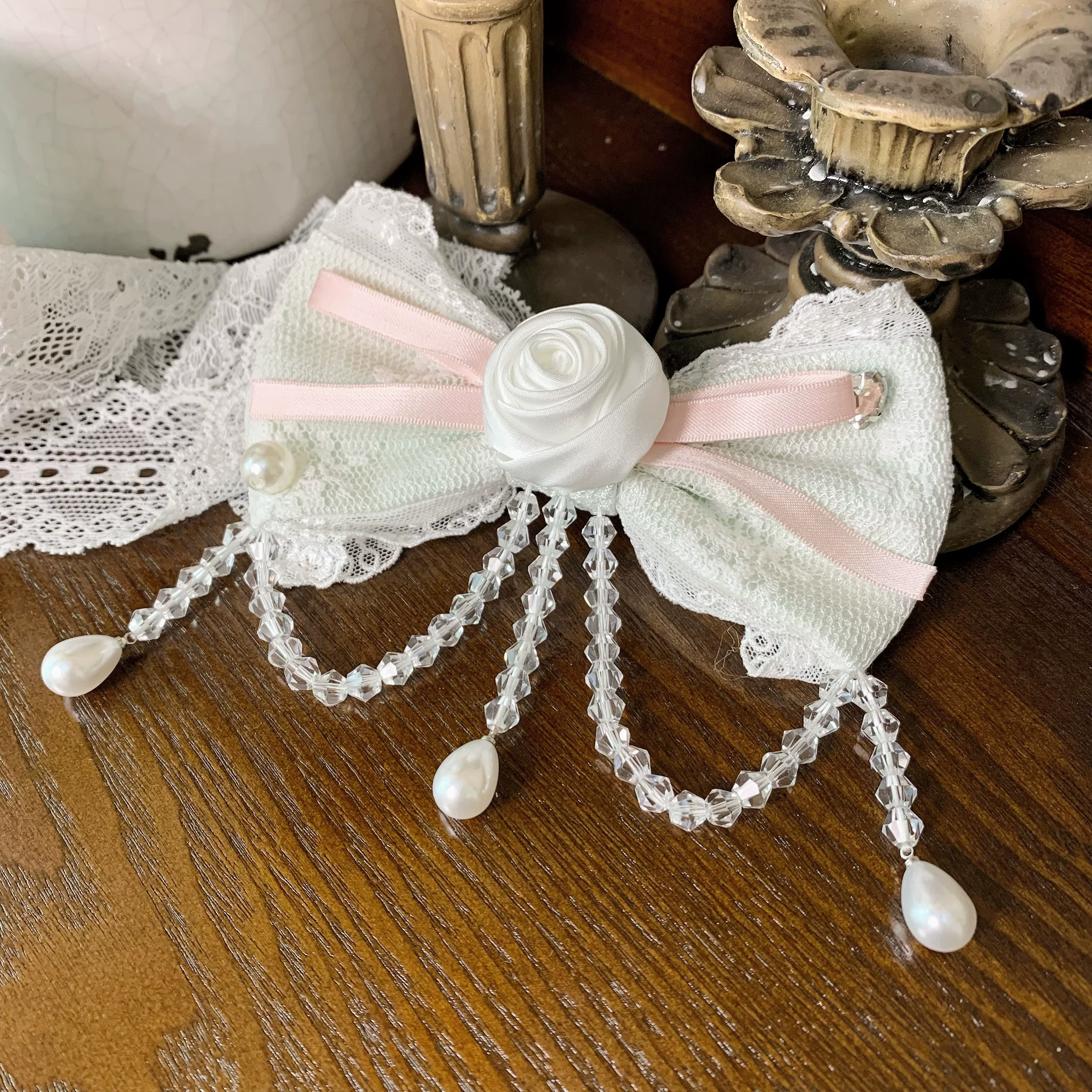 Flower Banquet - Wishing Star - Sweet Lolita Blouse Princess Sleeve Shirt and Accessories - Image 15