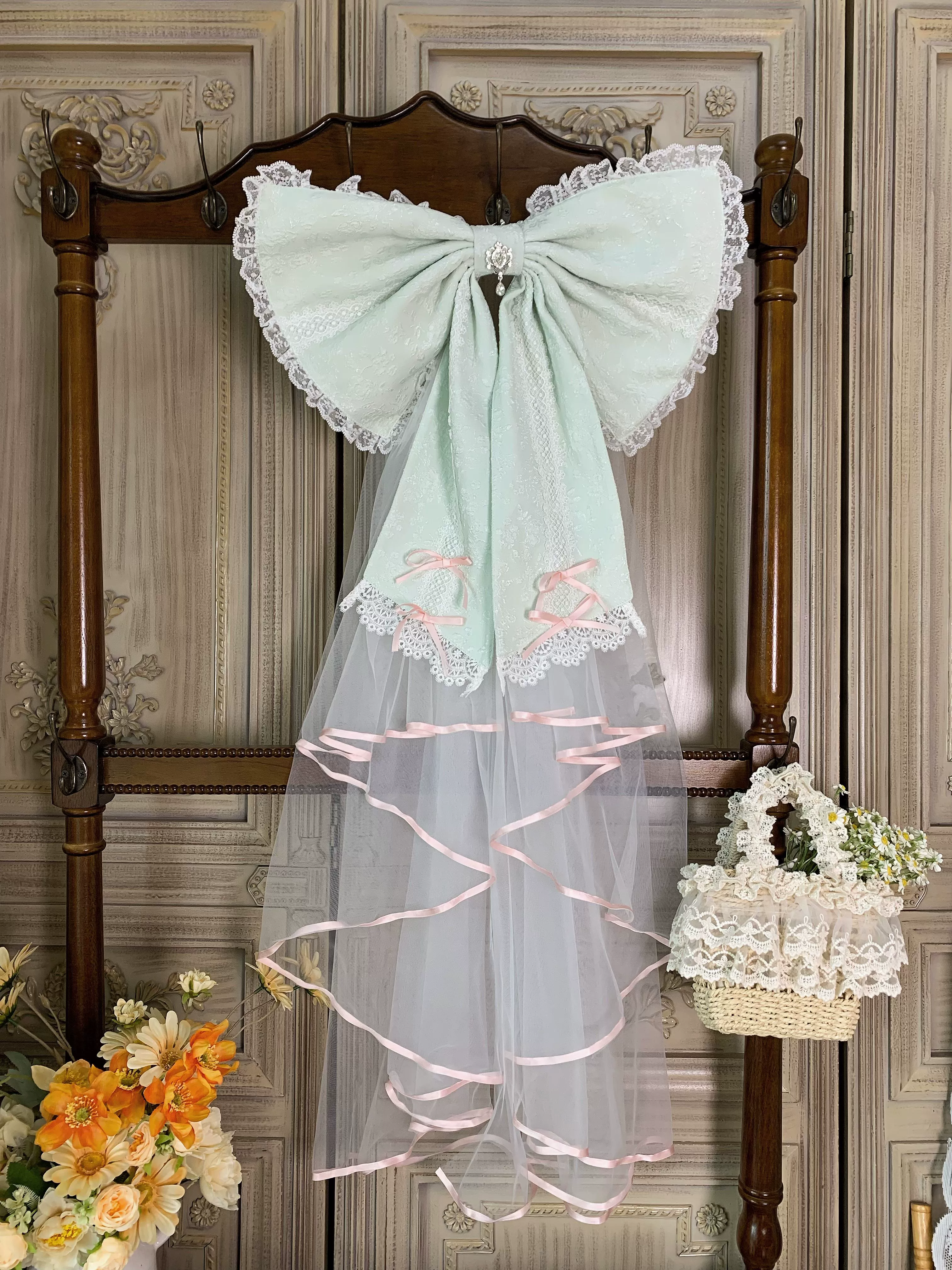 Flower Banquet - Wishing Star - Sweet Lolita Blouse Princess Sleeve Shirt and Accessories - Image 5