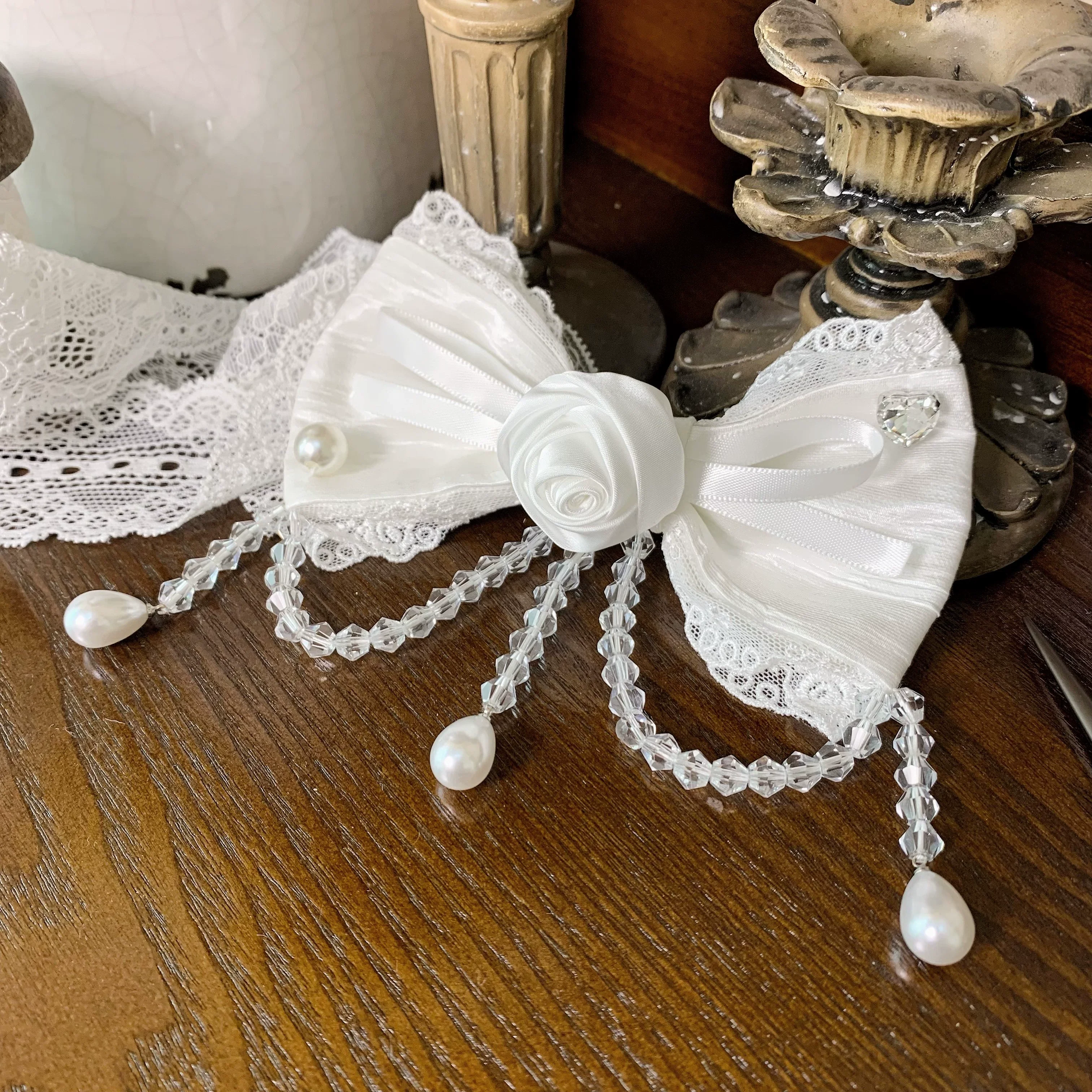 Flower Banquet - Wishing Star - Sweet Lolita Blouse Princess Sleeve Shirt and Accessories - Image 9