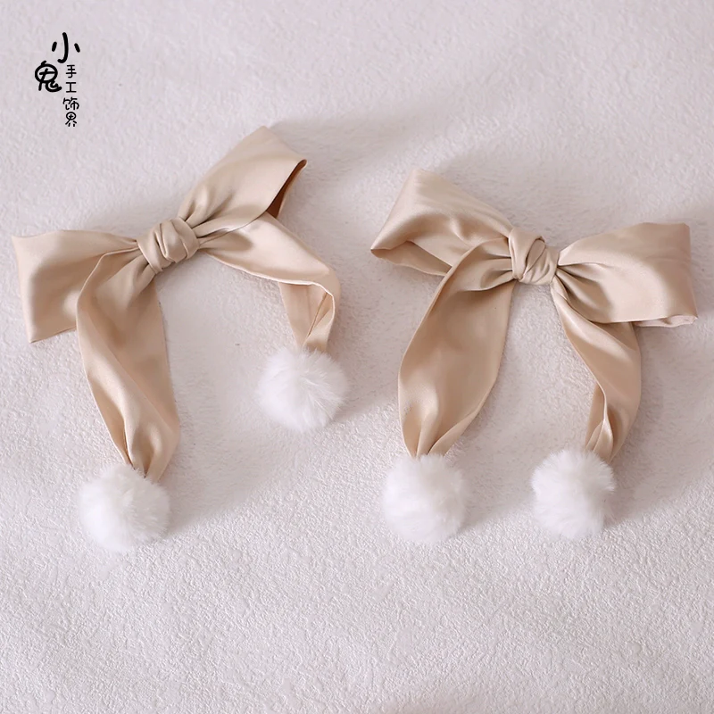 Xiaogui - Sweet Lolita Bow Hair Clips Multicolors - Image 18