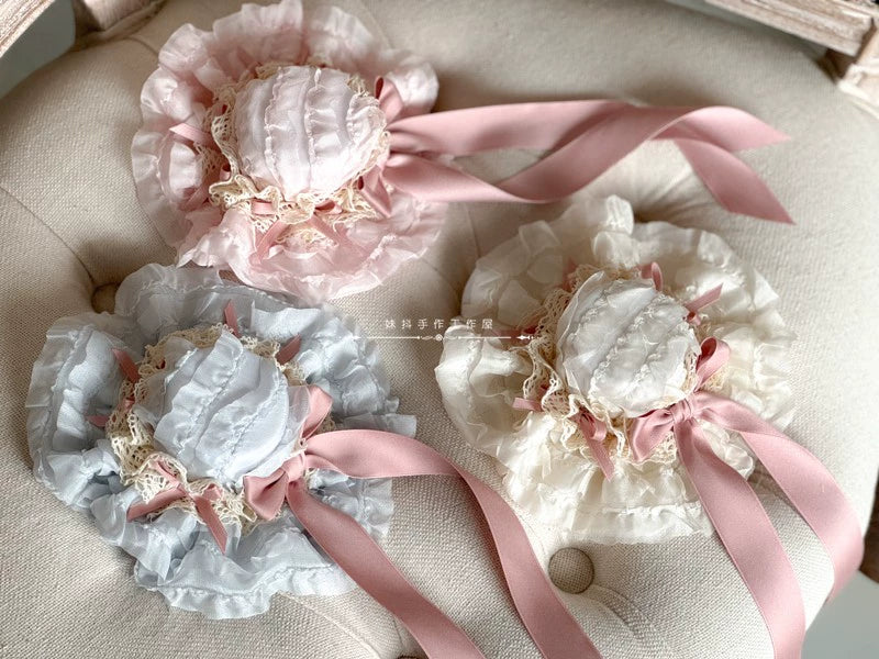 Spring of Mist - Sweet Lolita Bow Hairclip Bowler Hat KC - Image 13