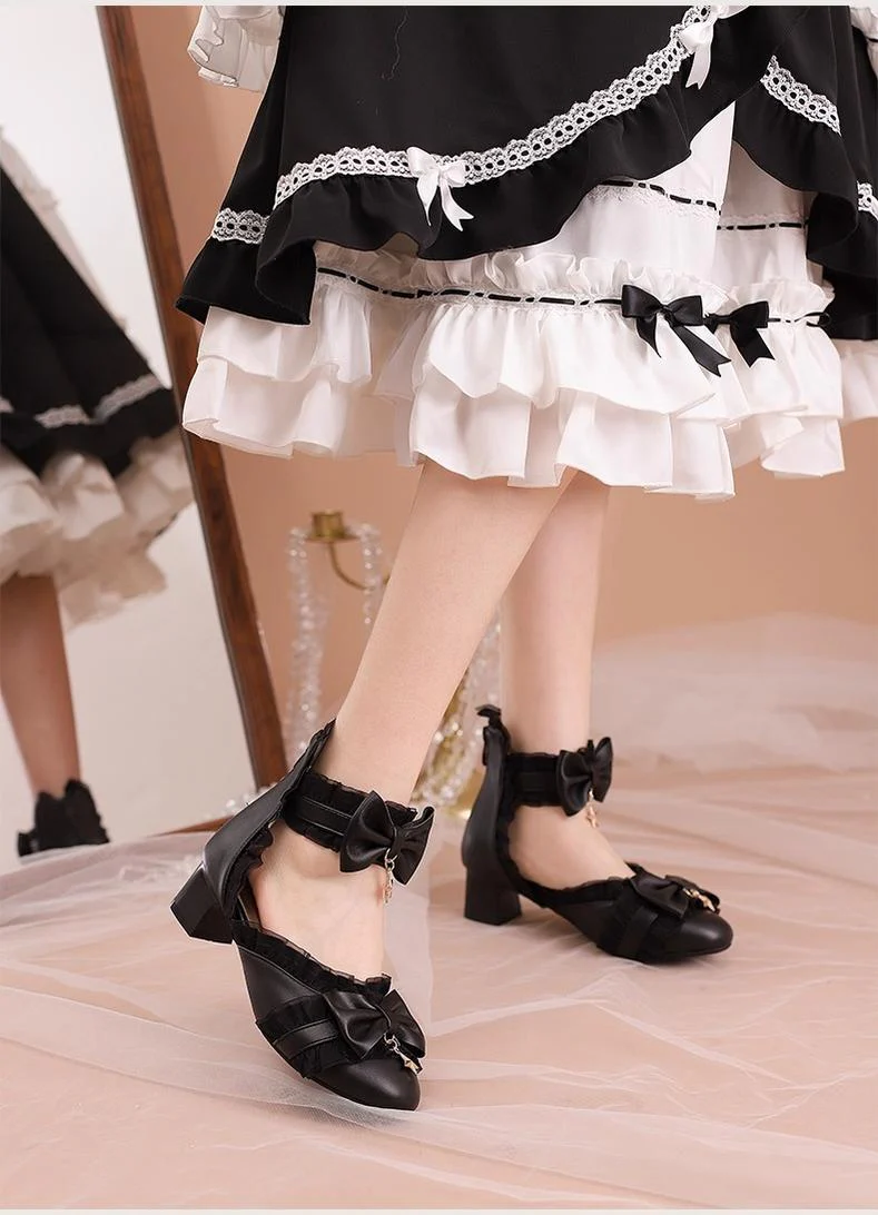 Yana - Shining Star - Sweet Lolita Bow Mary Jane Shoes - Image 8